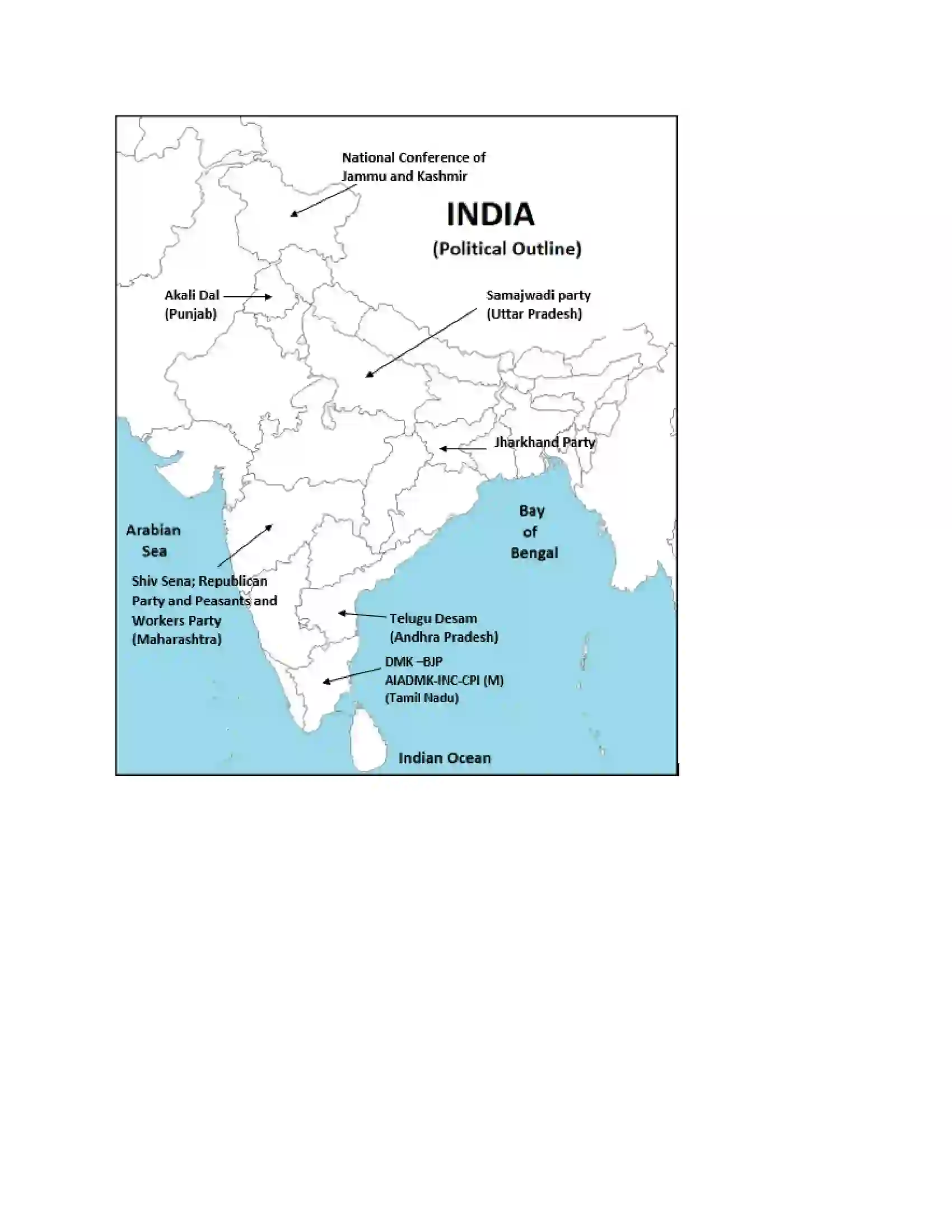 Maharashtra Board Class 10th Political Science - English Medium Political Parties Solution 11