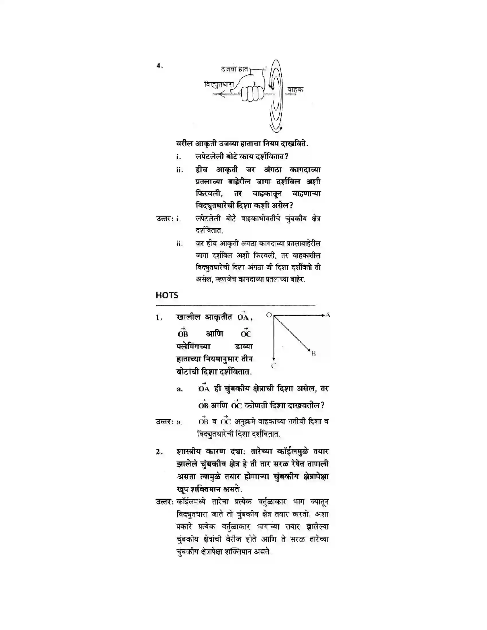 Maharashtra Board Class 10th Science & Technology - Marathi Medium All About Electromagnetism Solution 45
