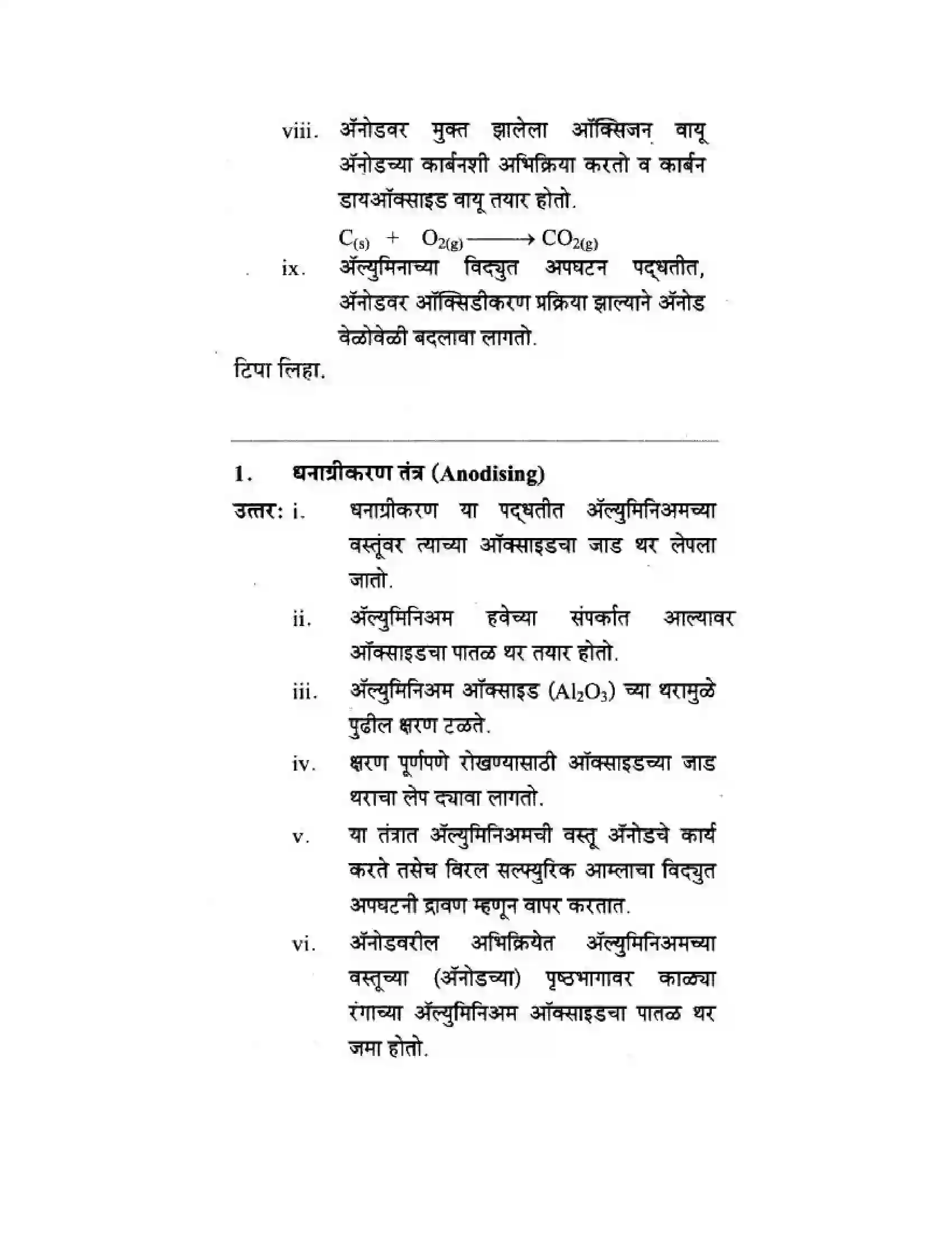 Maharashtra Board Class 10th Science & Technology - Marathi Medium Understanding Metals and Non-Metals Solution 21
