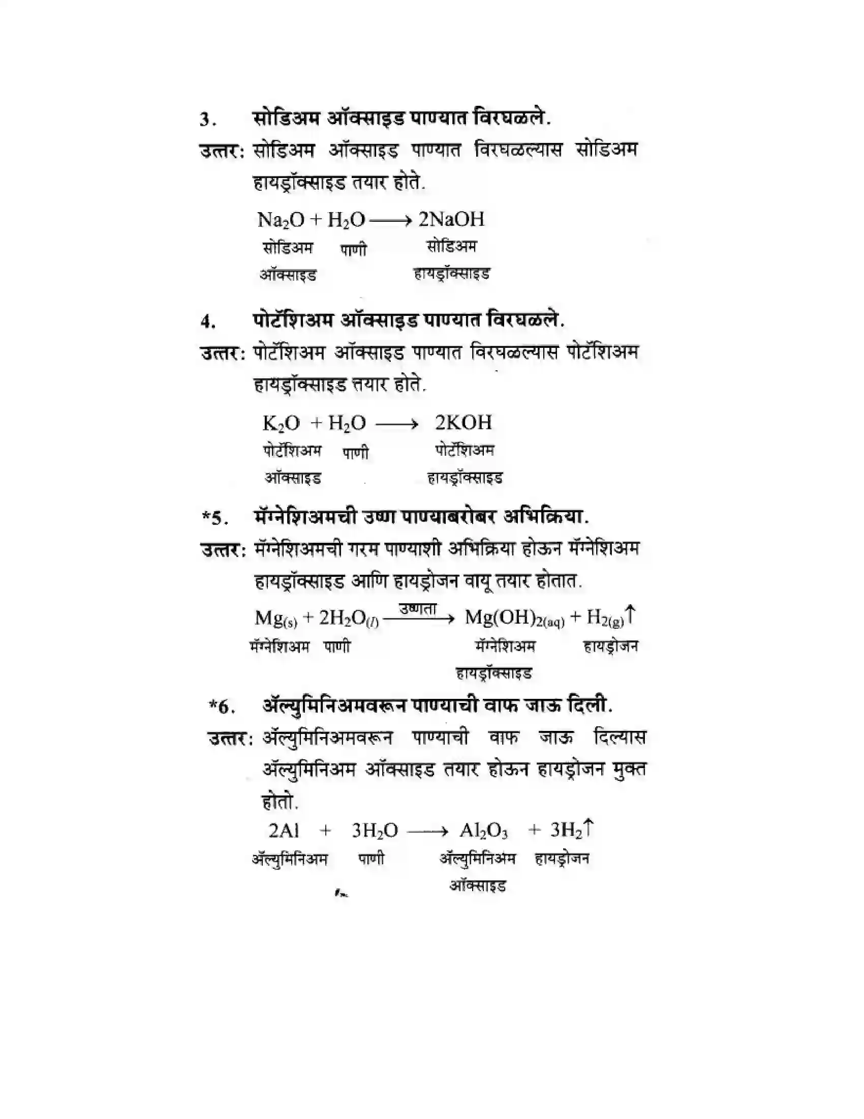 Maharashtra Board Class 10th Science & Technology - Marathi Medium Understanding Metals and Non-Metals Solution 32