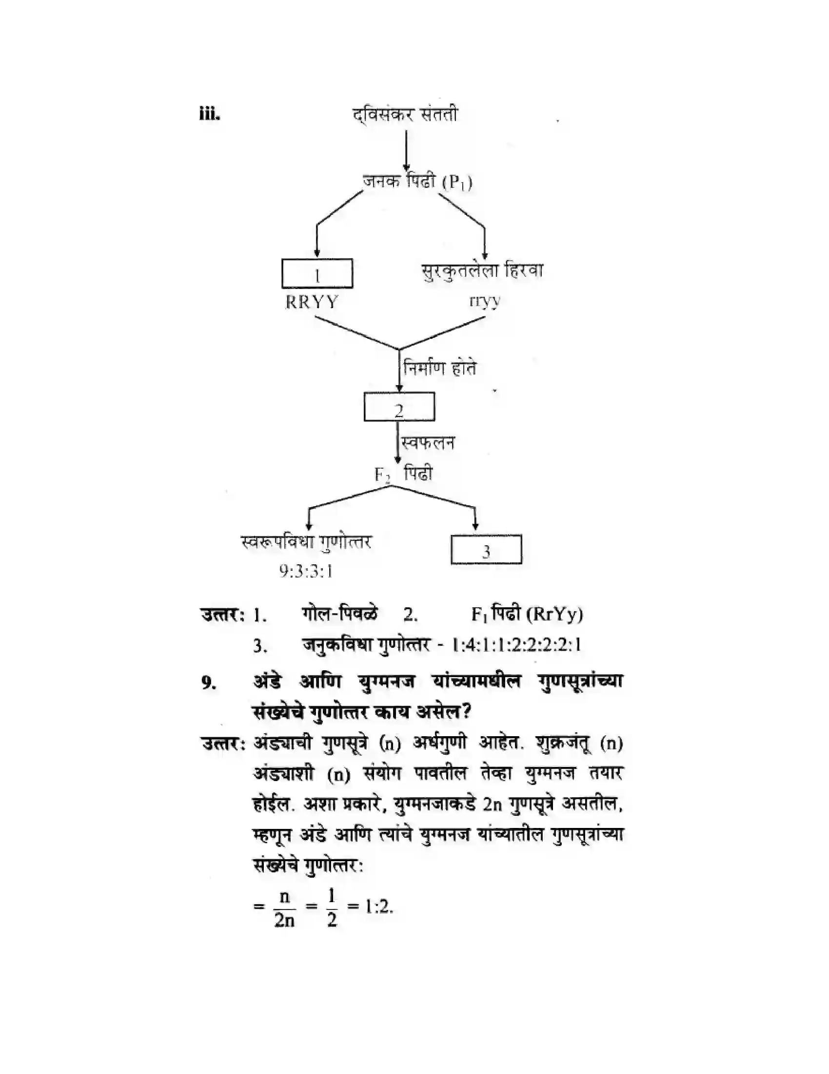 Maharashtra Board Class 10th Science & Technology - Marathi Medium Mapping Our Genes Solution 45