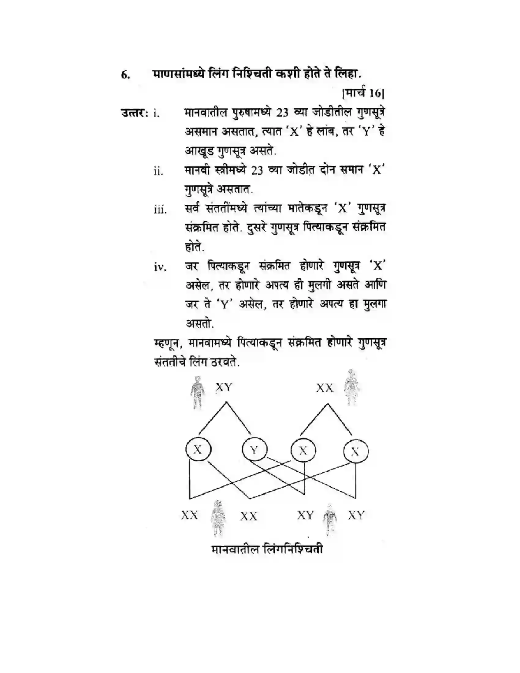 Maharashtra Board Class 10th Science & Technology - Marathi Medium Mapping Our Genes Solution 9
