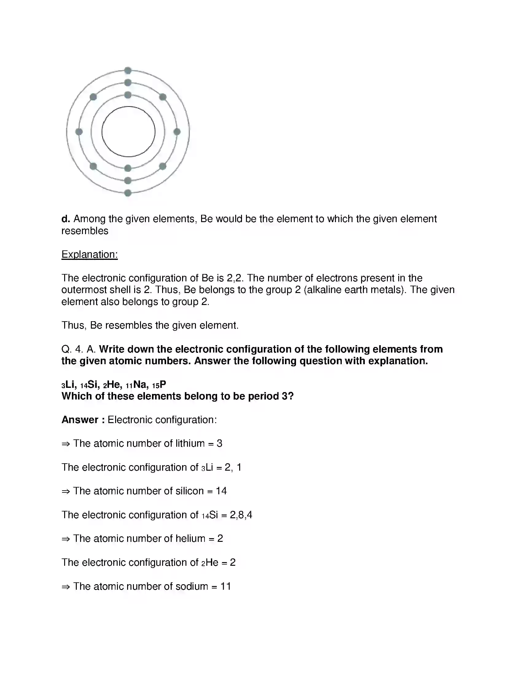 Maharashtra Board Class 10th Science & Technology-I - English Medium Periodic Classification of Element Solution 7