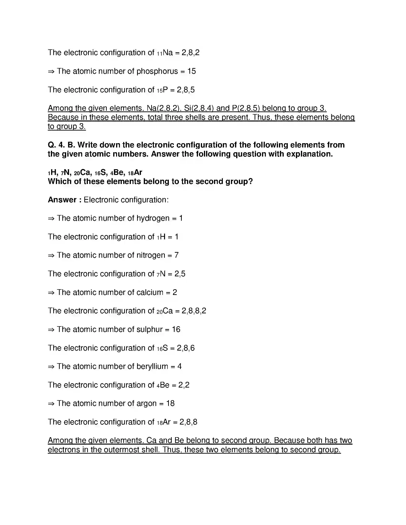Maharashtra Board Class 10th Science & Technology-I - English Medium Periodic Classification of Element Solution 8