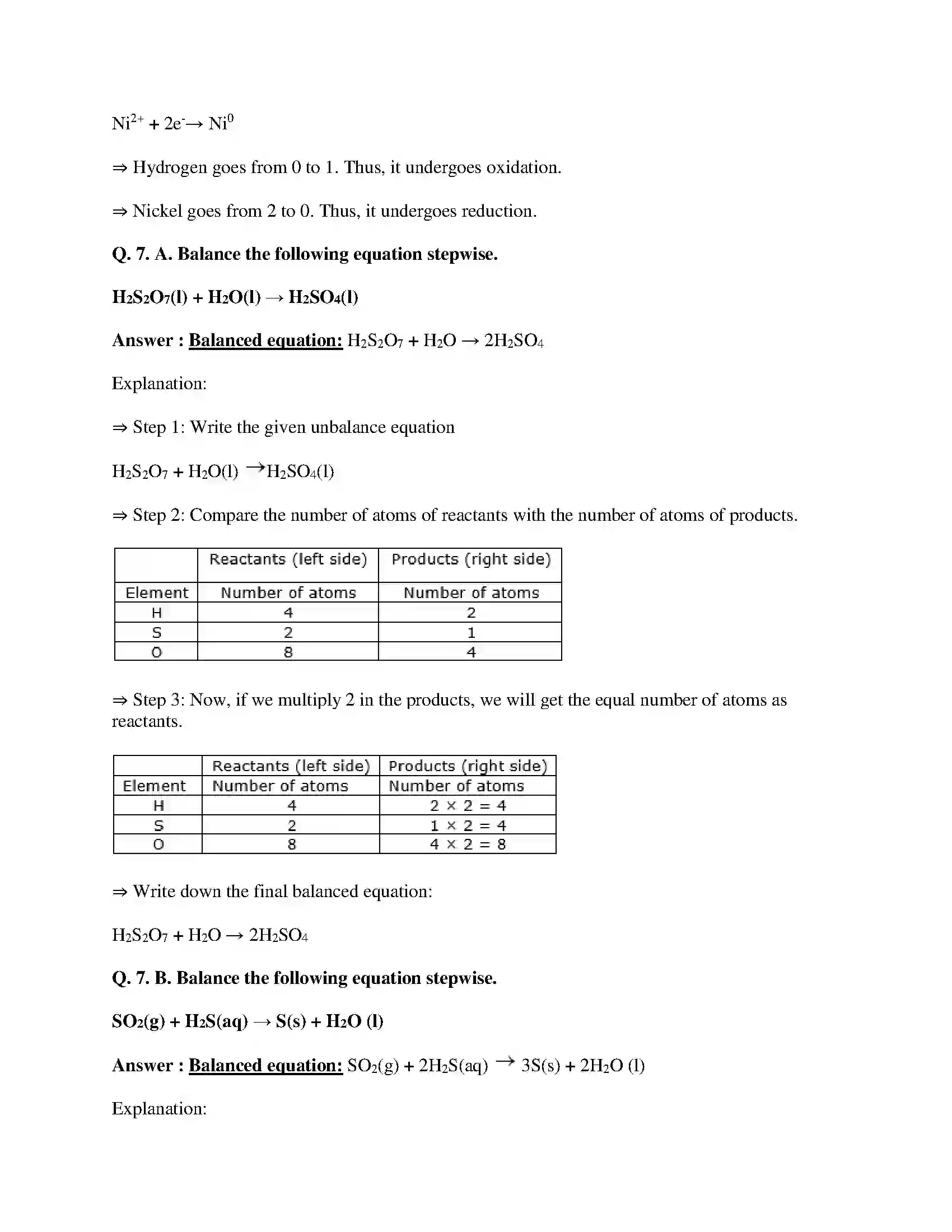 Maharashtra Board Class 10th Science & Technology-I - English Medium Chemical Reactions & Equations Solution 12