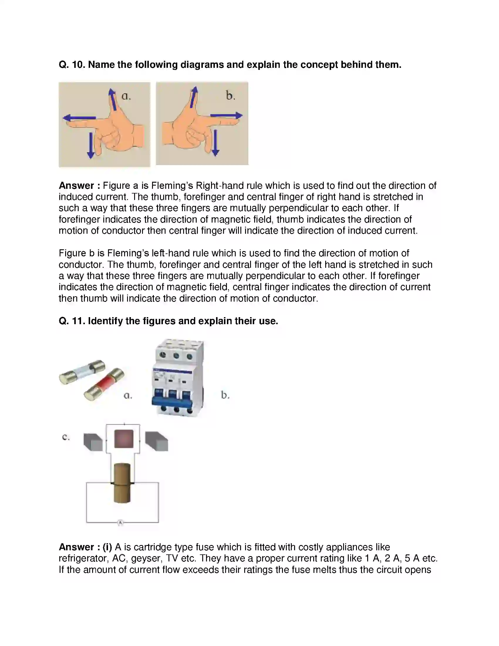 Maharashtra Board Class 10th Science & Technology-I - English Medium Effects of Electric Current Solution 9