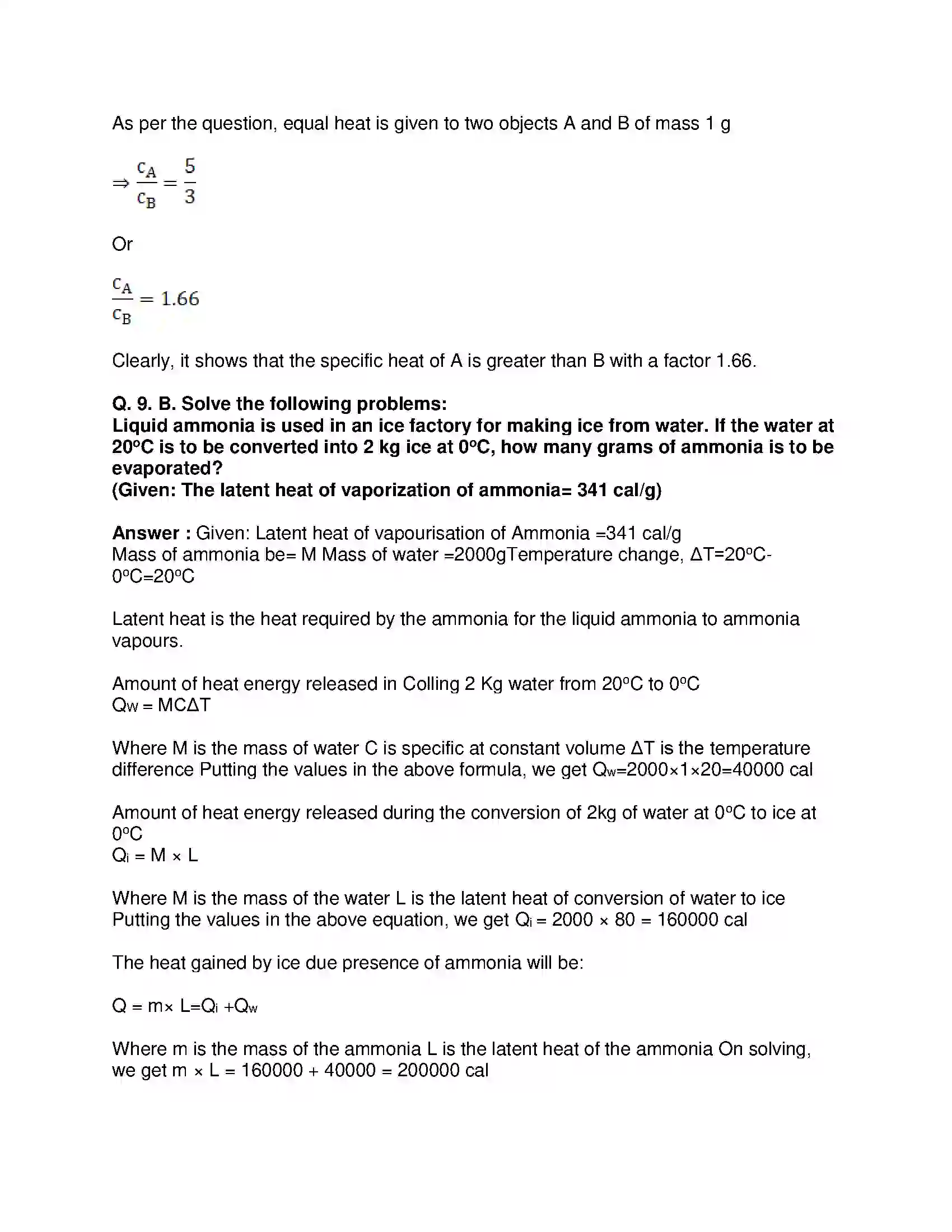 Maharashtra Board Class 10th Science & Technology-I - English Medium Heat Solution 10