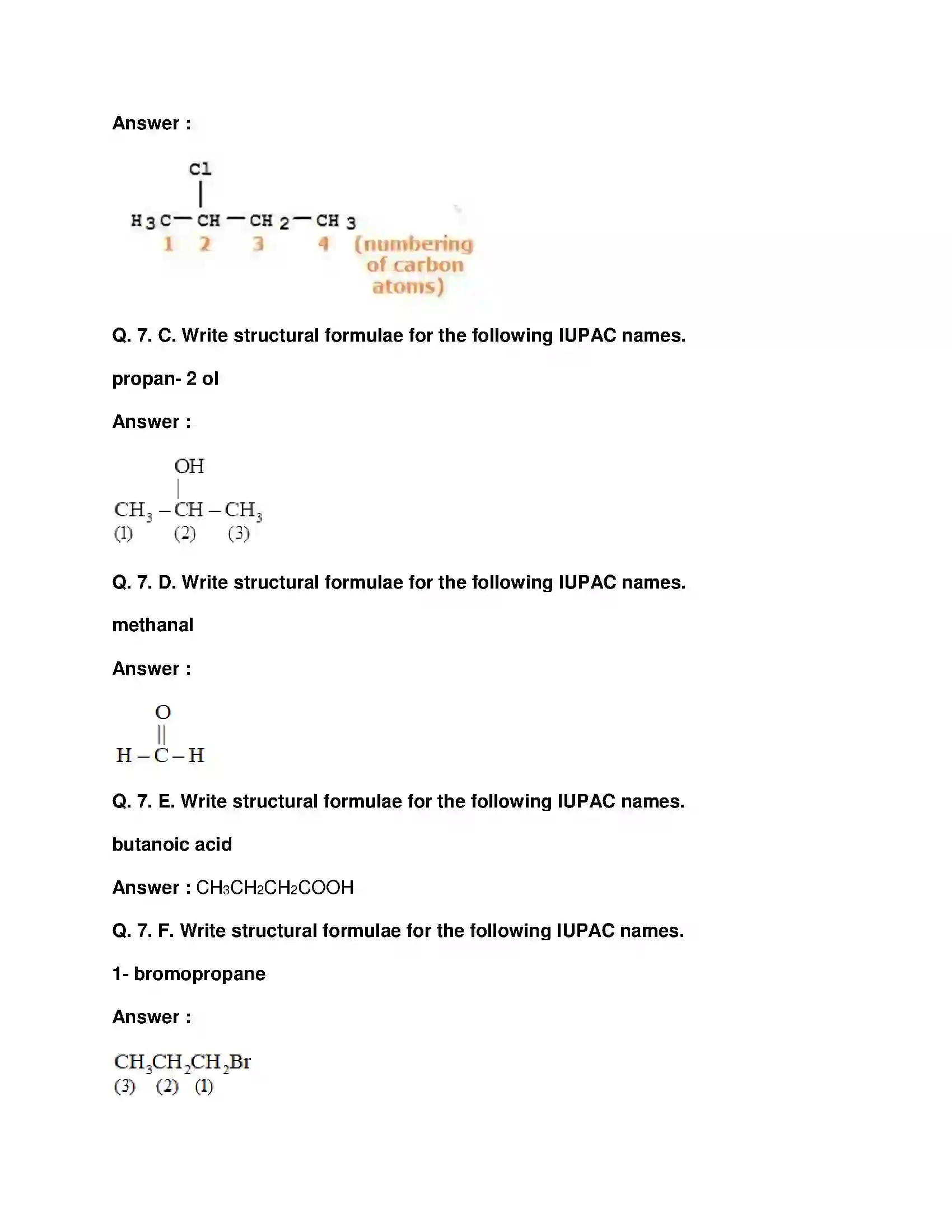 Maharashtra Board Class 10th Science & Technology-I - English Medium Carbon Compounds Solution 10