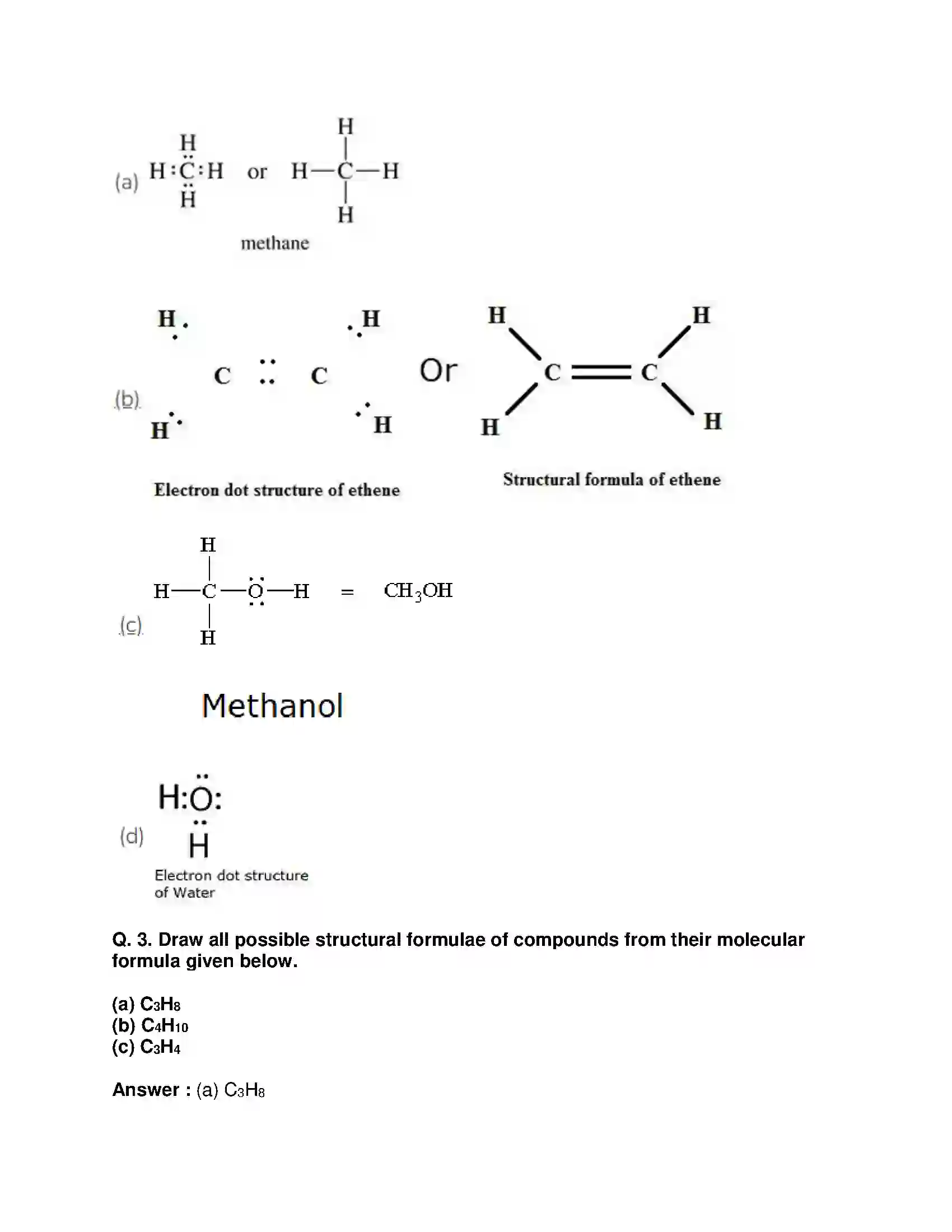 Maharashtra Board Class 10th Science & Technology-I - English Medium Carbon Compounds Solution 2