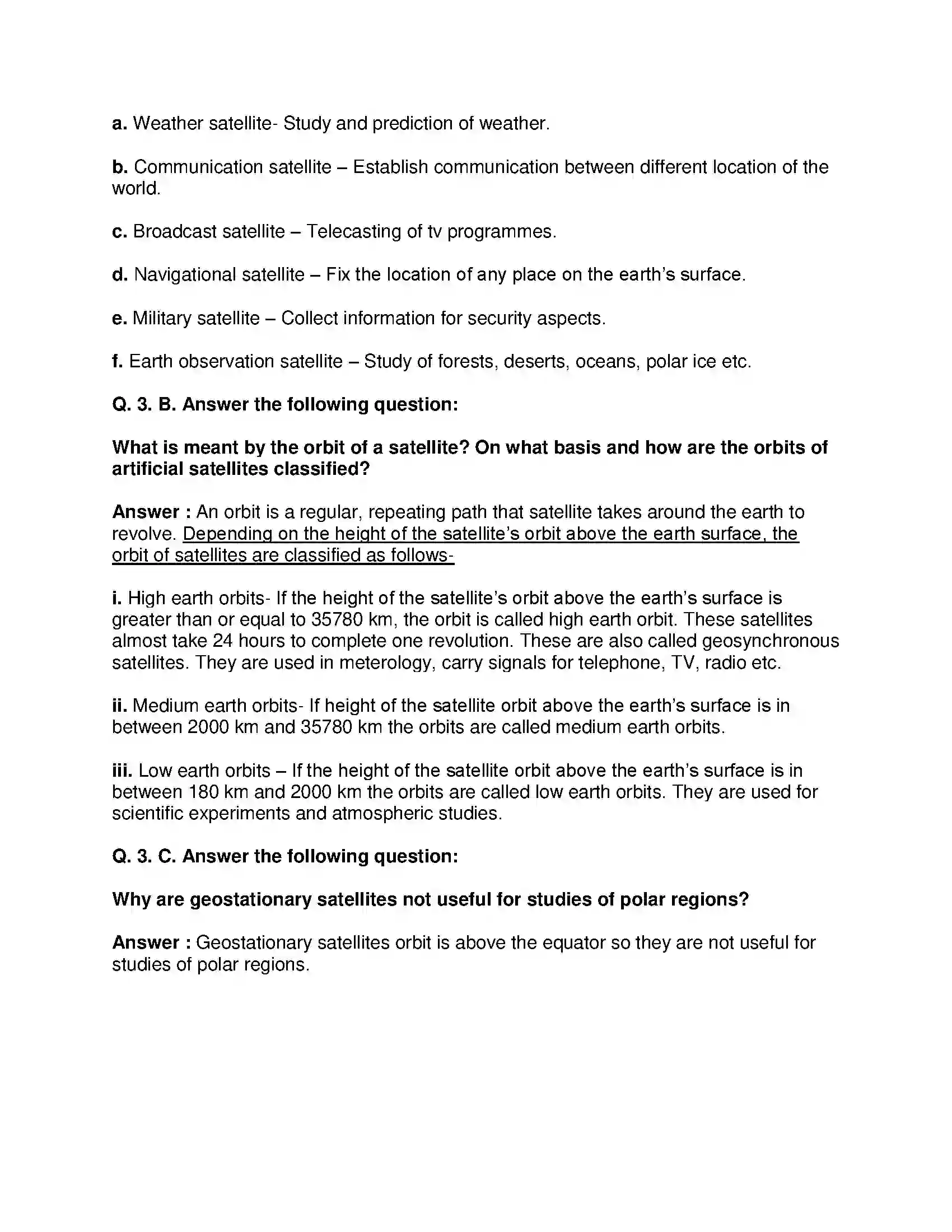 Maharashtra Board Class 10th Science & Technology-I - English Medium Space Missions Solution 3