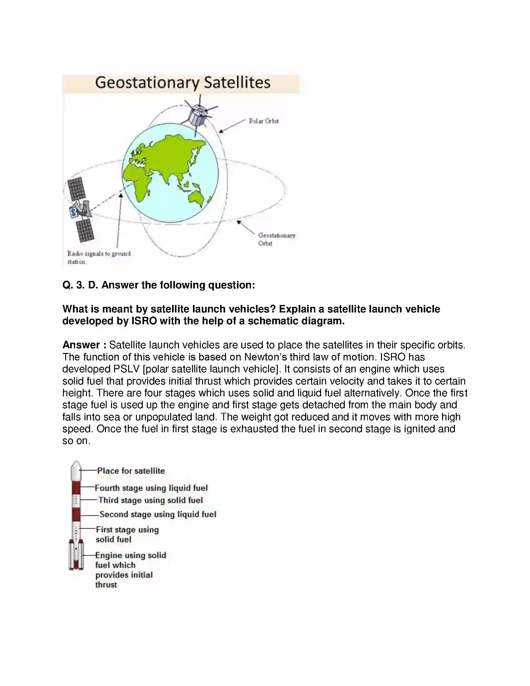 Maharashtra Board Class 10th Science & Technology-I - English Medium Space Missions Solution 4