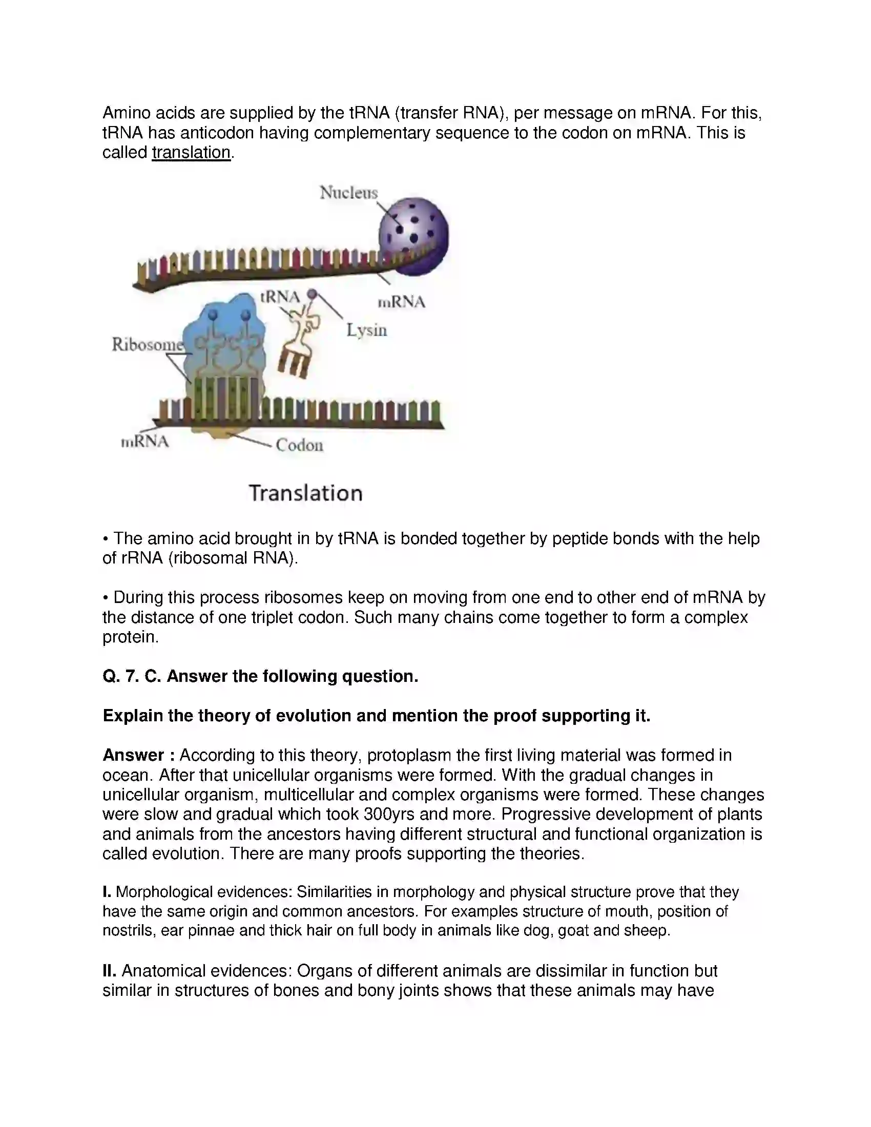 Maharashtra Board Class 10th Science & Technology-II - English Medium Heredity and Evolution Solution 11