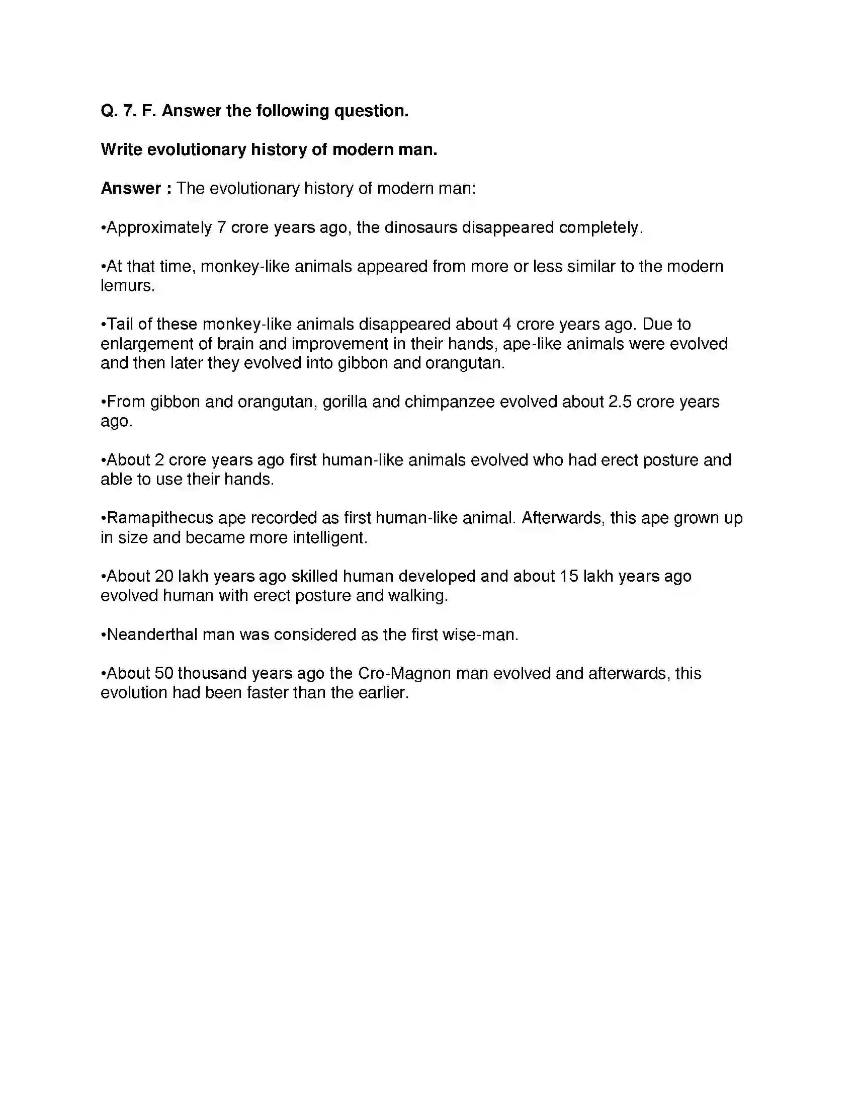 Maharashtra Board Class 10th Science & Technology-II - English Medium Heredity and Evolution Solution 14