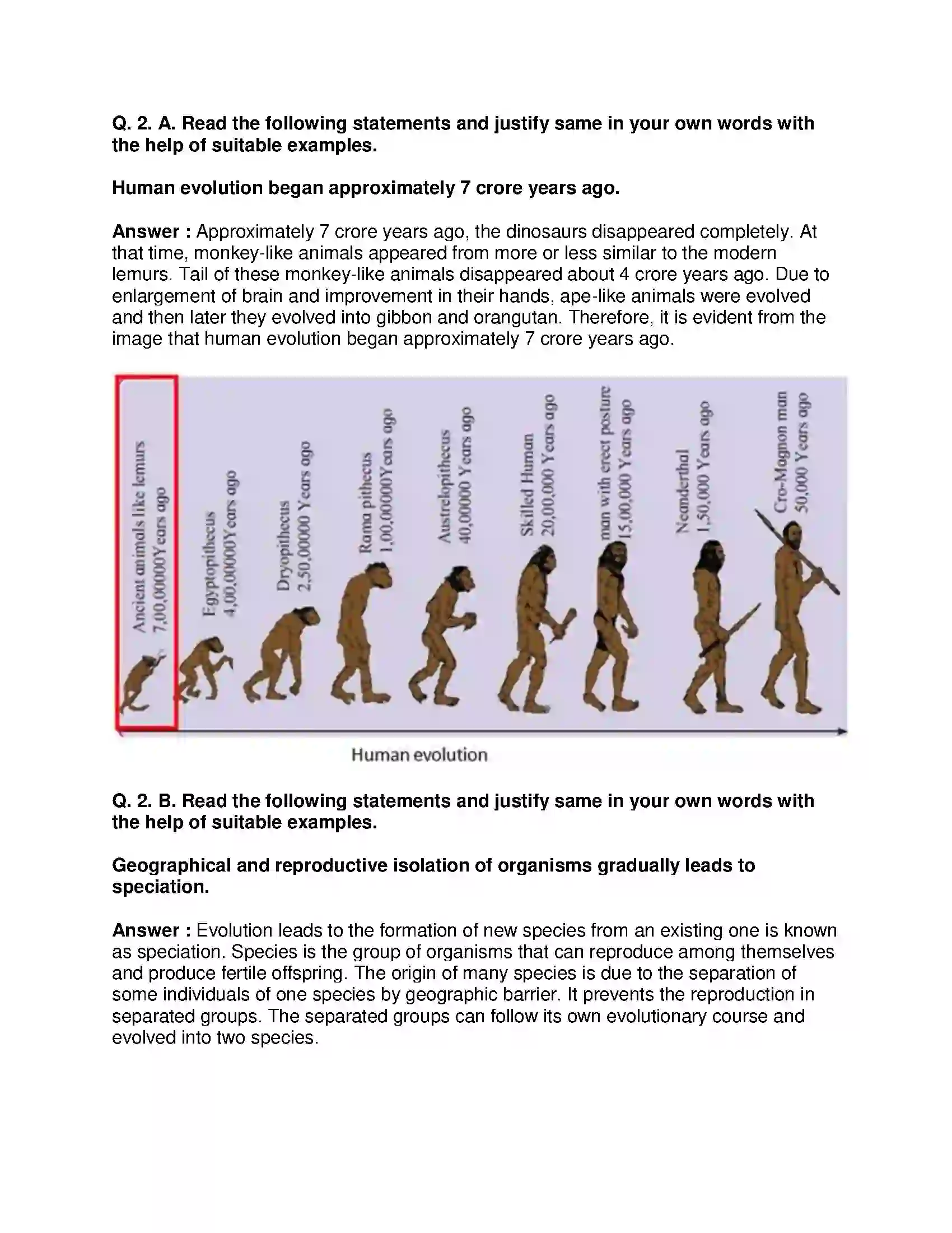 Maharashtra Board Class 10th Science & Technology-II - English Medium Heredity and Evolution Solution 3