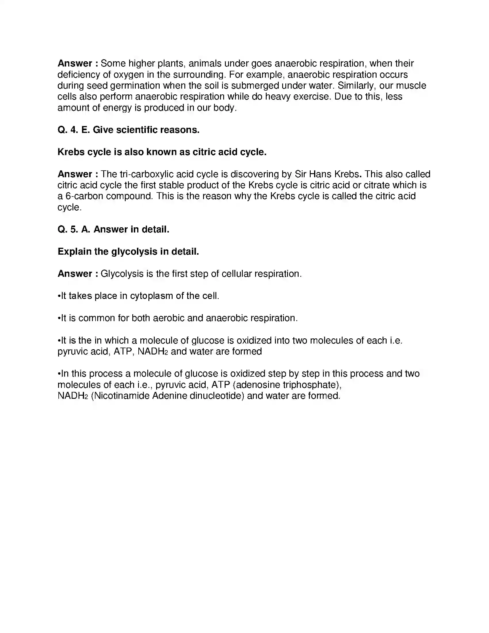 Maharashtra Board Class 10th Science & Technology-II - English Medium Life Processes in Living Organisms Part-1 Solution 6