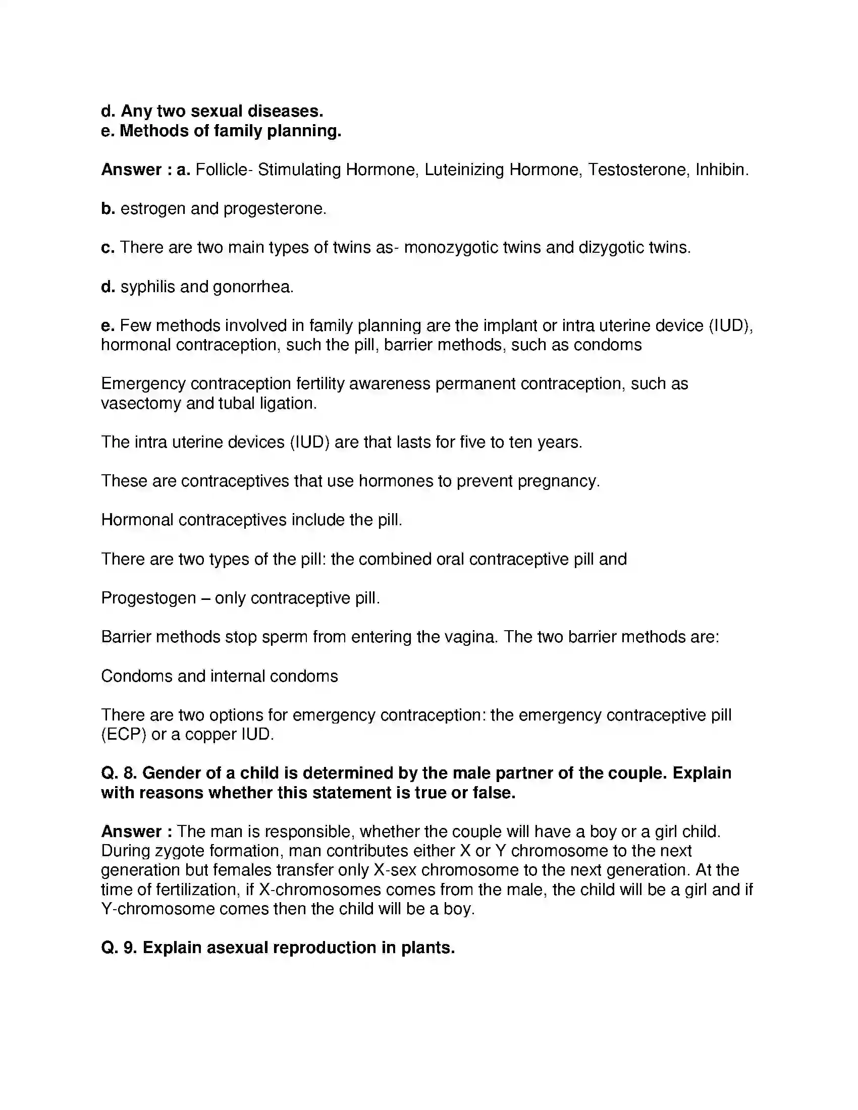 Maharashtra Board Class 10th Science & Technology-II - English Medium Life Processes in Living Organisms Part-2 Solution 9