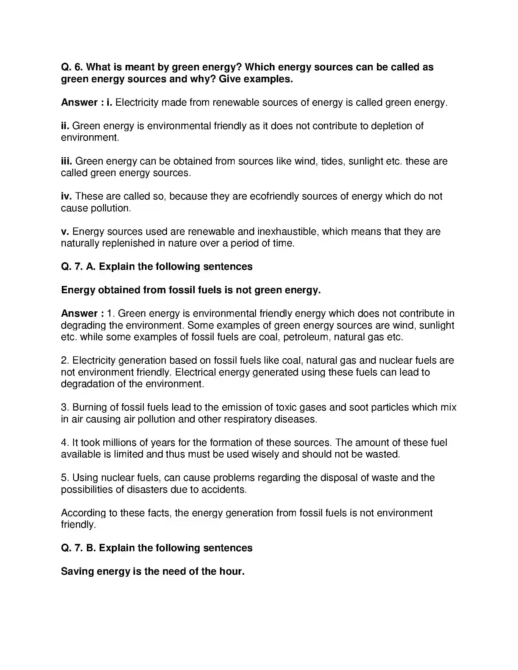 Maharashtra Board Class 10th Science & Technology-II - English Medium Towards Green Energy Solution 5