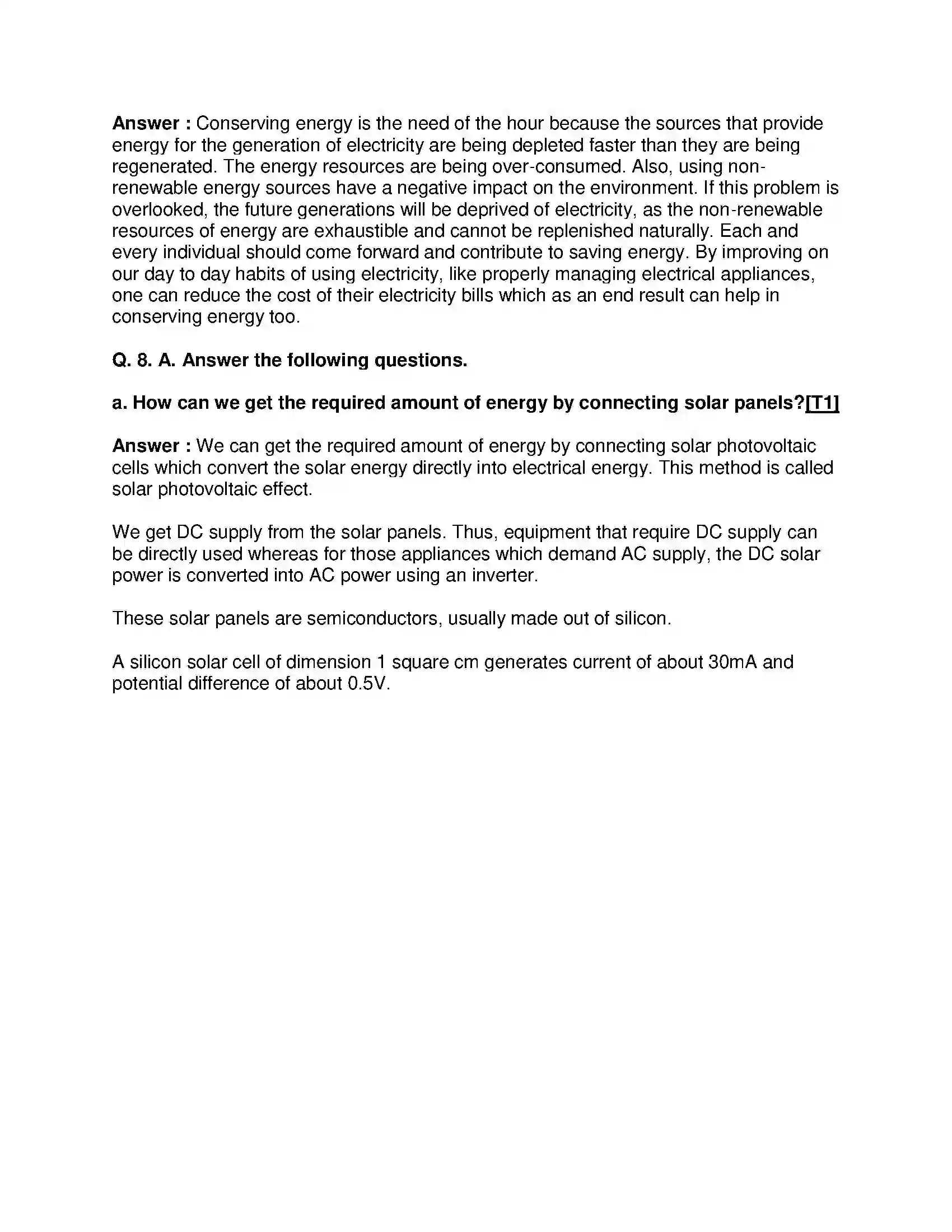 Maharashtra Board Class 10th Science & Technology-II - English Medium Towards Green Energy Solution 6