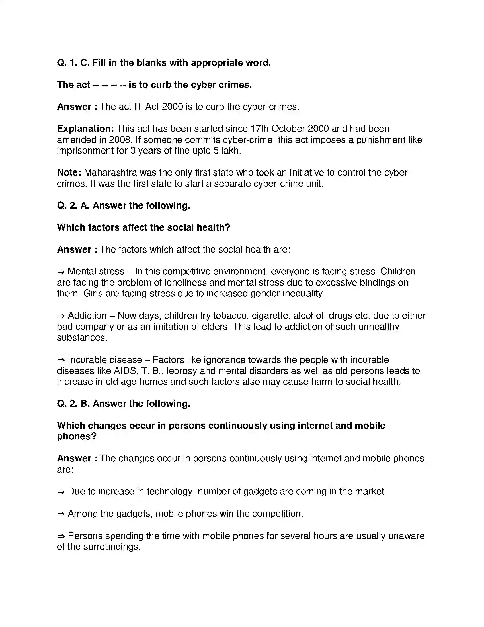 Maharashtra Board Class 10th Science & Technology-II - English Medium Introduction to Microbiology Solution 10