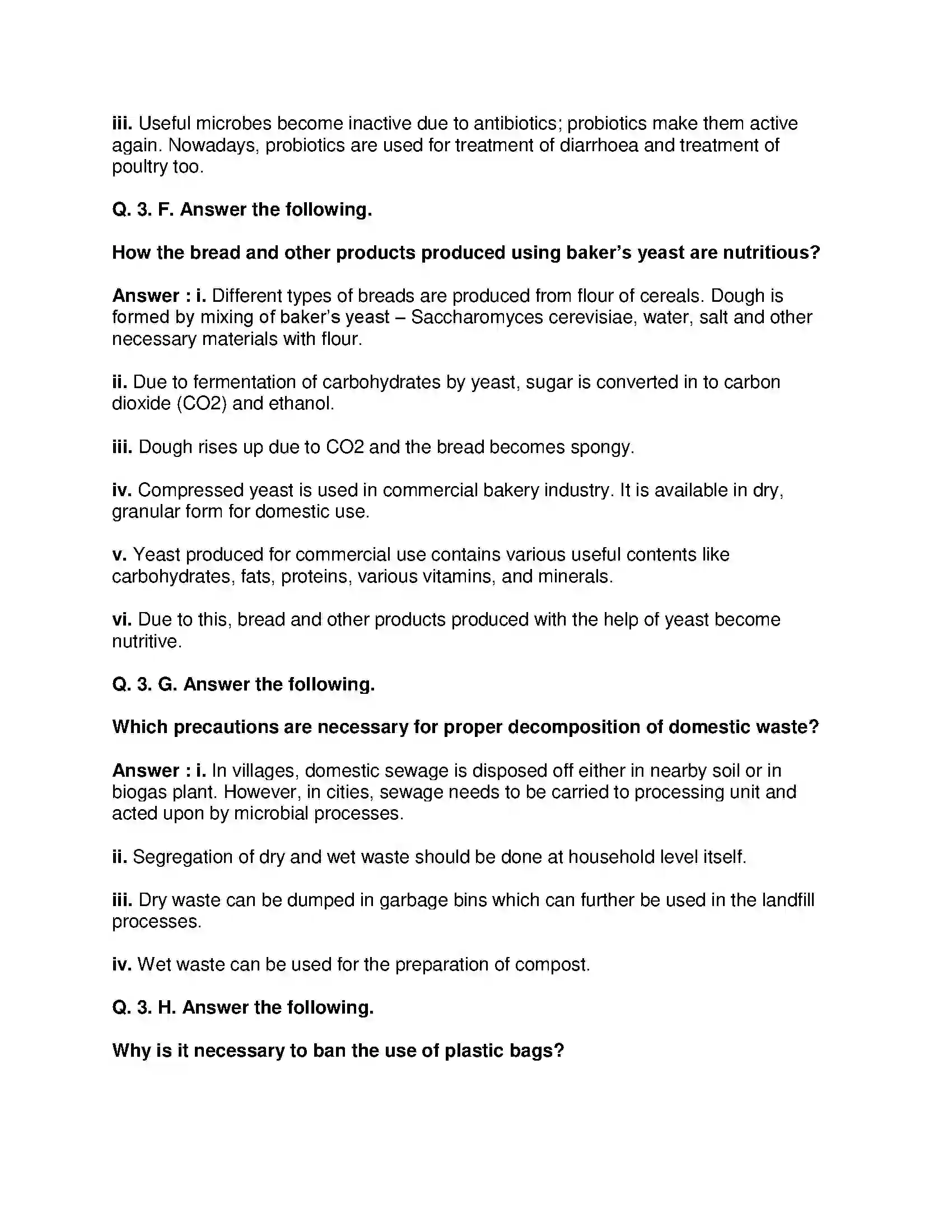 Maharashtra Board Class 10th Science & Technology-II - English Medium Introduction to Microbiology Solution 4