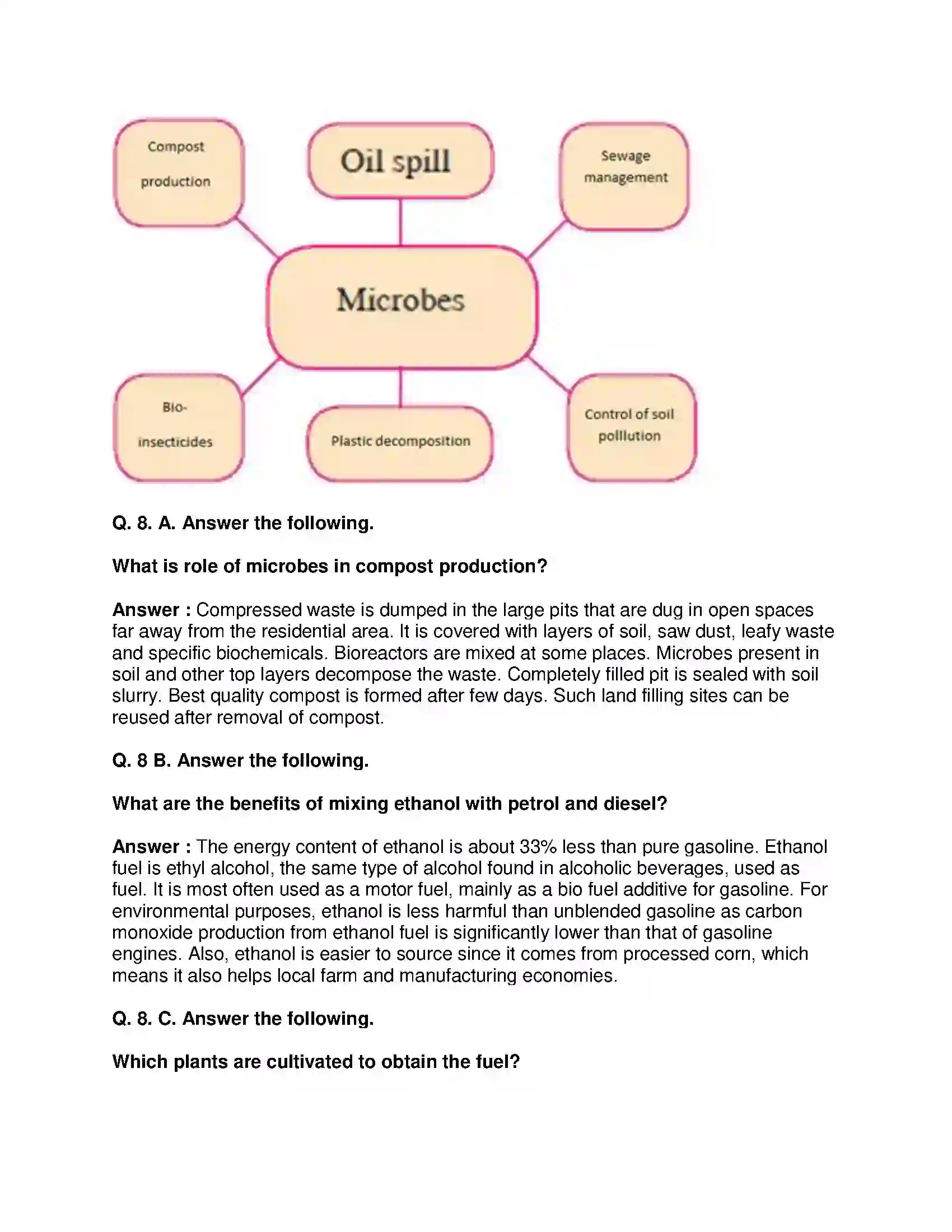 Maharashtra Board Class 10th Science & Technology-II - English Medium Introduction to Microbiology Solution 8