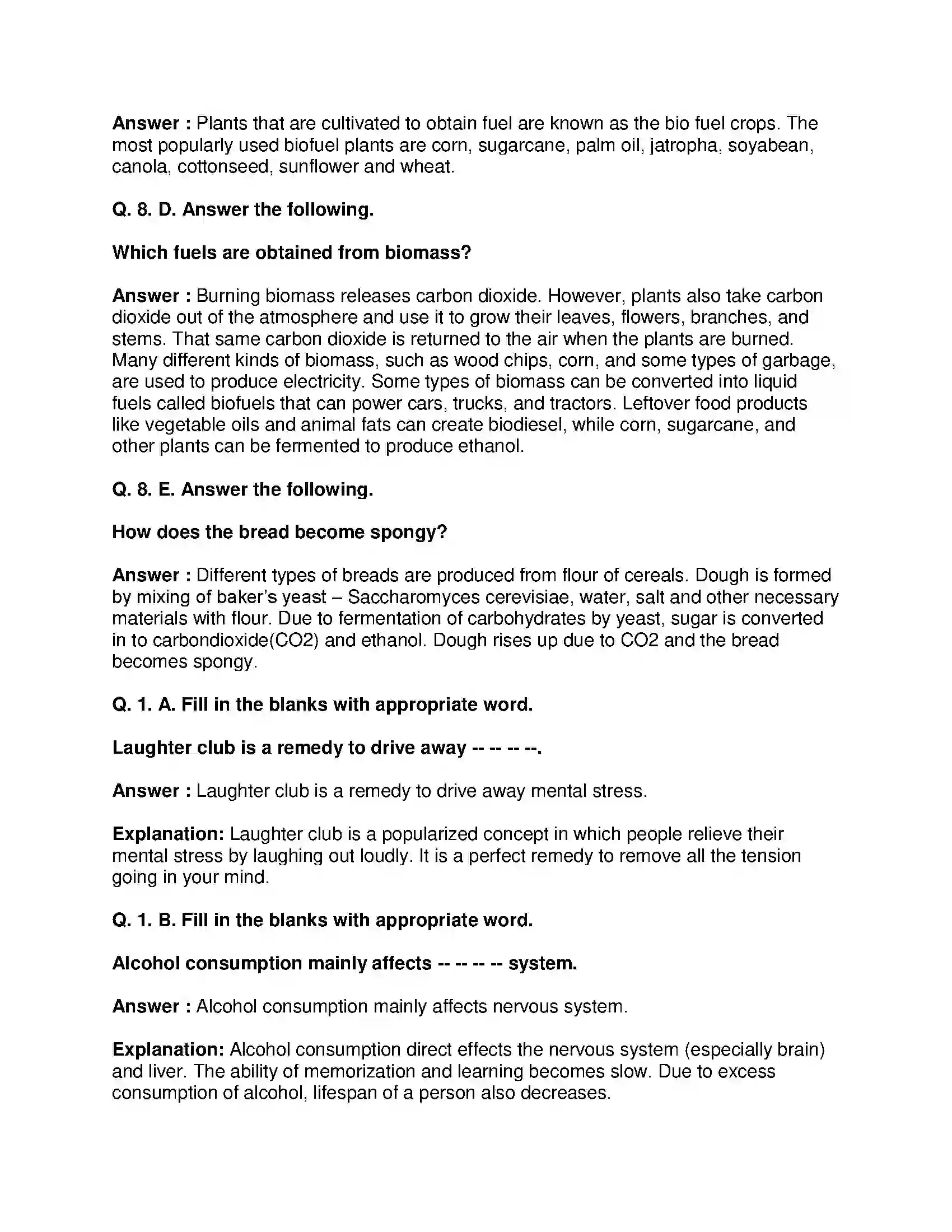 Maharashtra Board Class 10th Science & Technology-II - English Medium Introduction to Microbiology Solution 9