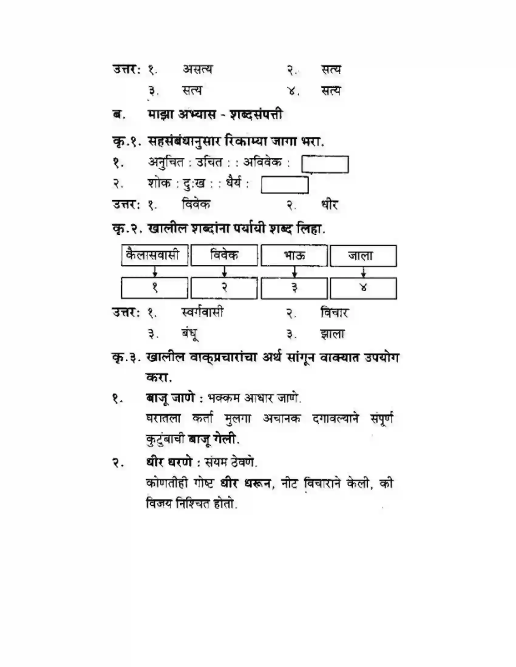 Maharashtra Board Class 10th कुमारभारती मीच तुमचा बाजीराव - गद्य -विभाग Solution 4