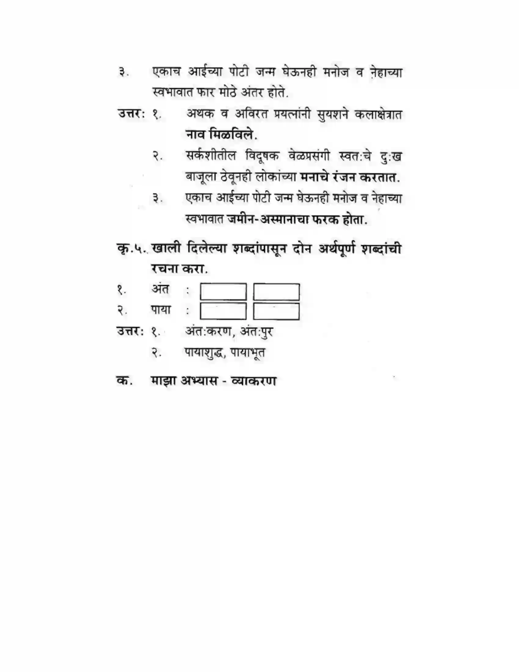 Maharashtra Board Class 10th कुमारभारती उन्नतीचे साधन - गद्य -विभाग Solution 15