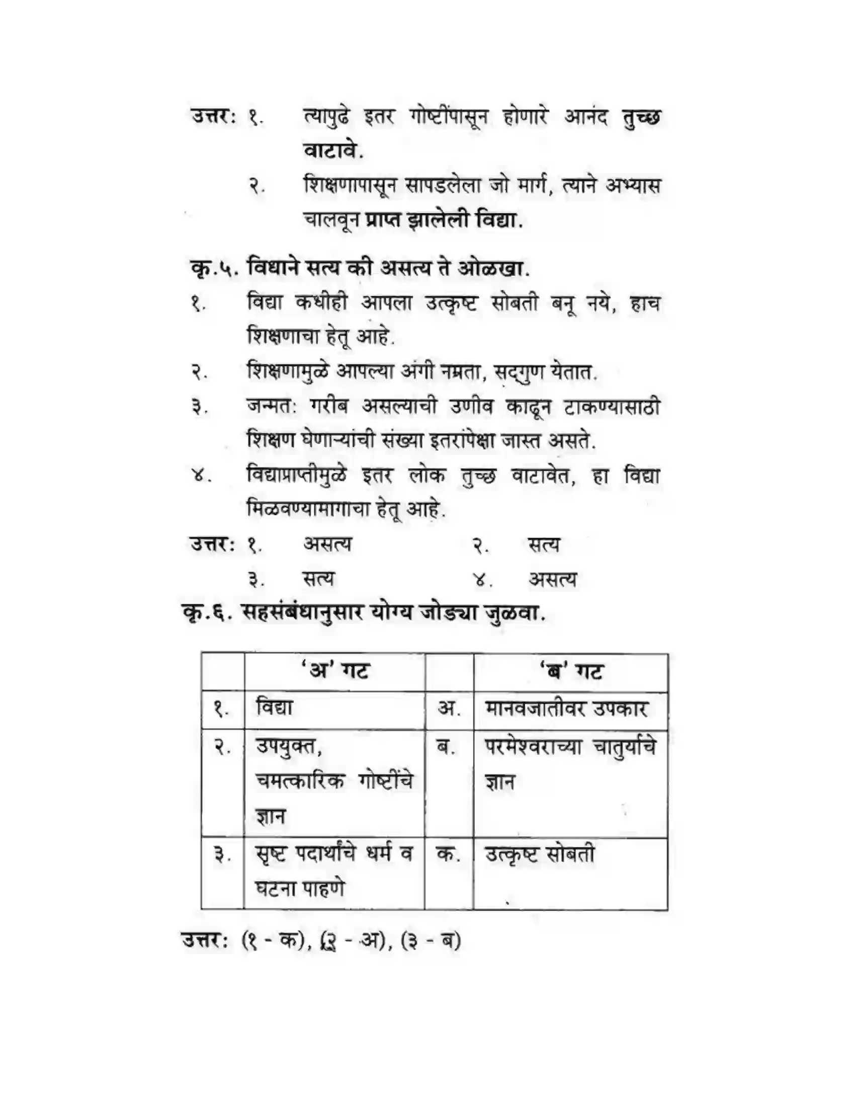 Maharashtra Board Class 10th कुमारभारती उन्नतीचे साधन - गद्य -विभाग Solution 22