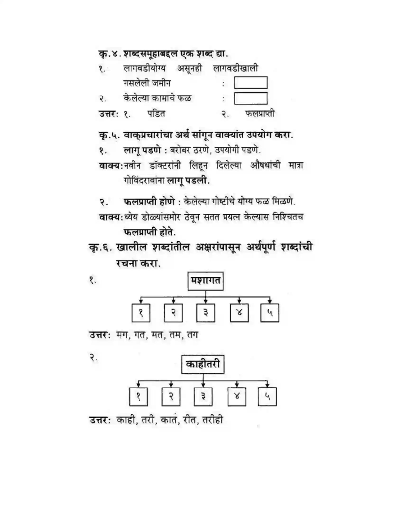 Maharashtra Board Class 10th कुमारभारती उन्नतीचे साधन - गद्य -विभाग Solution 5