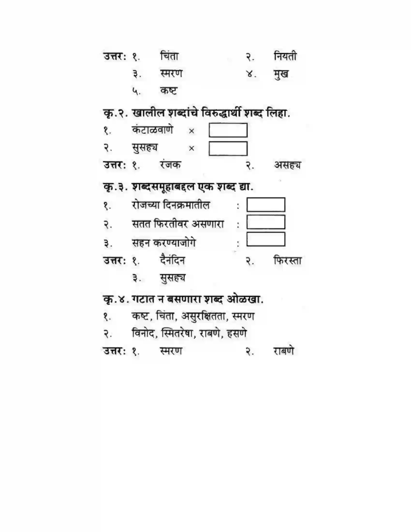 Maharashtra Board Class 10th कुमारभारती बहुरूपी - गद्य -विभाग Solution 30
