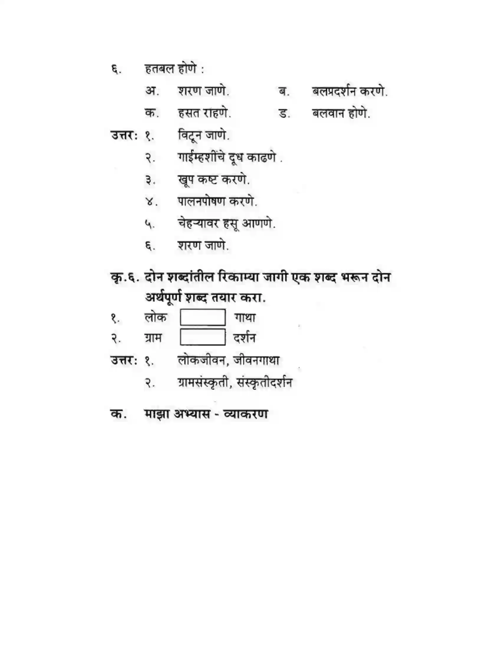 Maharashtra Board Class 10th कुमारभारती बहुरूपी - गद्य -विभाग Solution 32