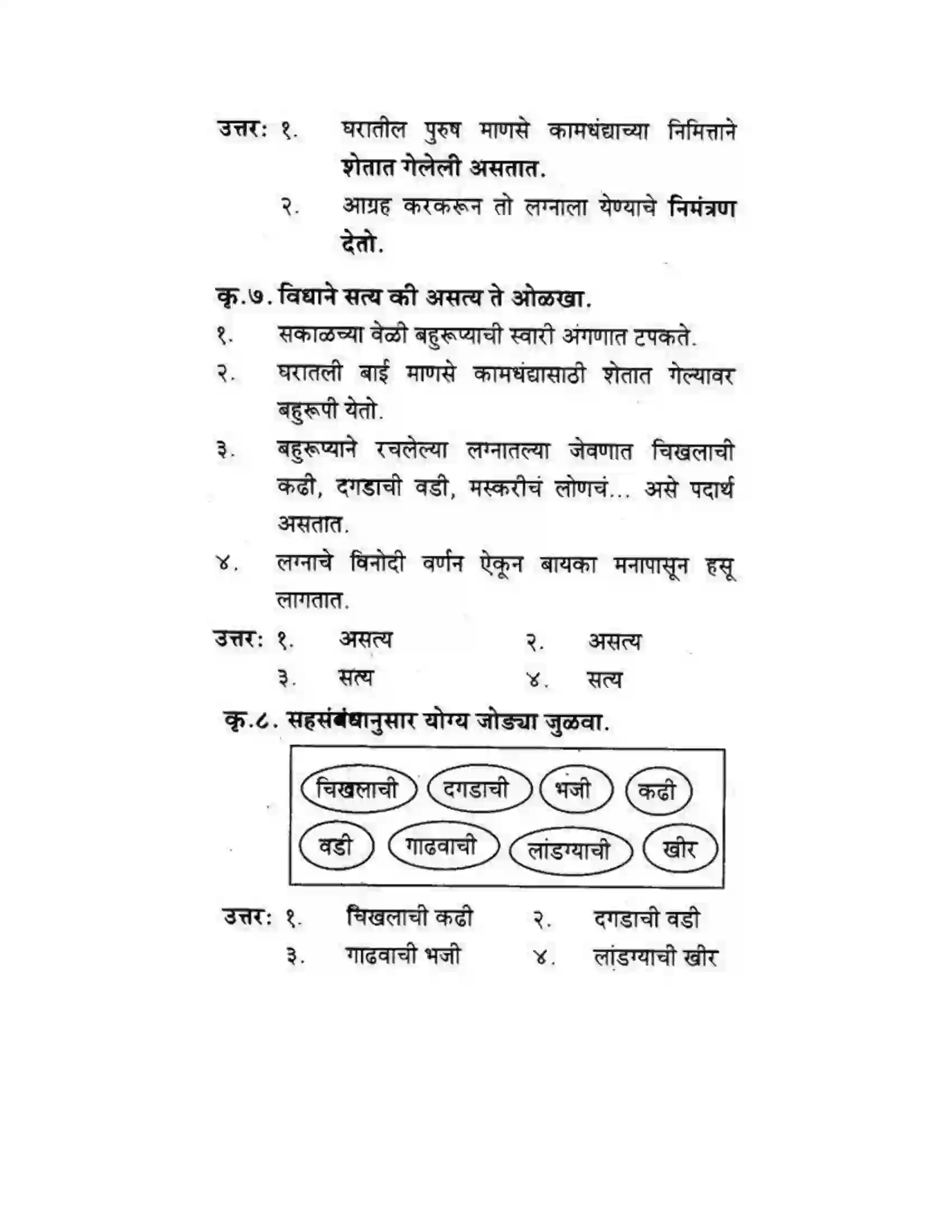 Maharashtra Board Class 10th कुमारभारती बहुरूपी - गद्य -विभाग Solution 39