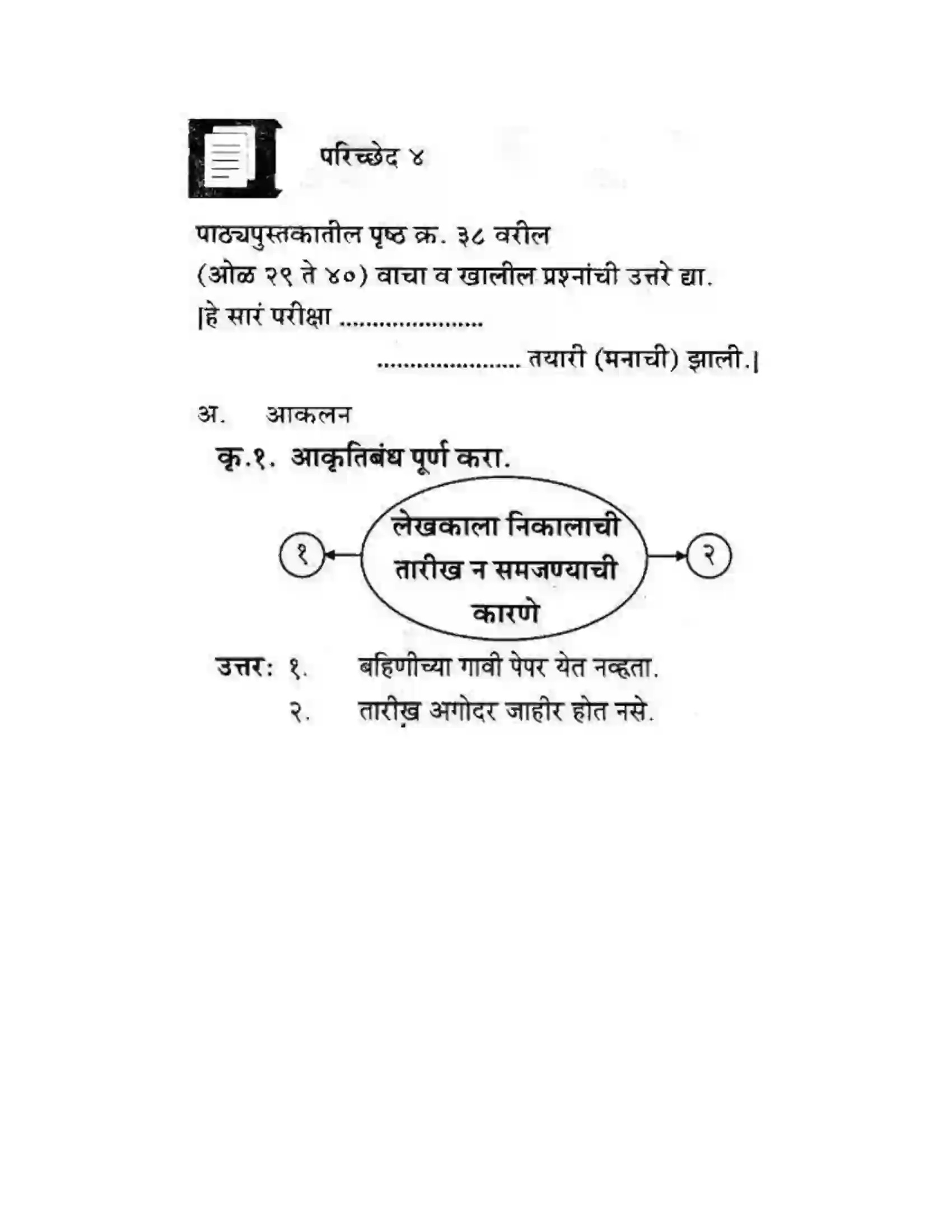 Maharashtra Board Class 10th कुमारभारती अजुनही आठवतात - गद्य -विभाग Solution 25