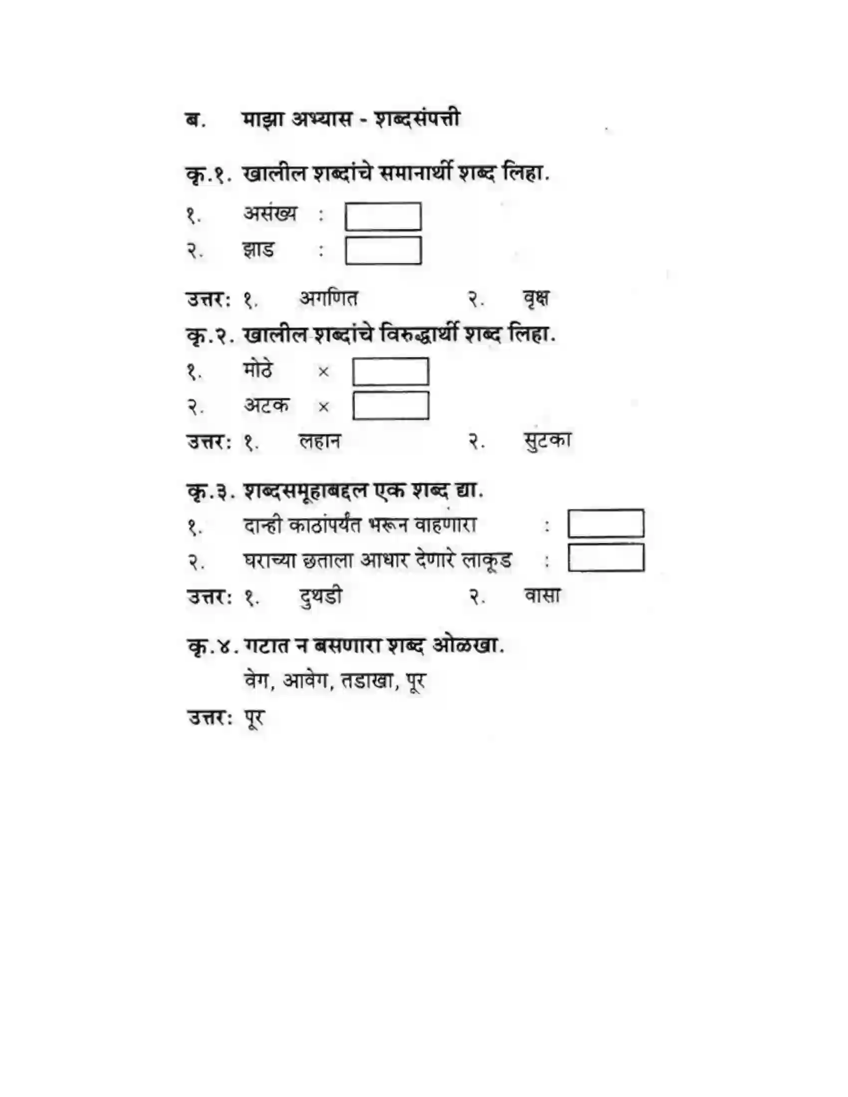 Maharashtra Board Class 10th कुमारभारती पाठ फिरवणारा पाऊस - गद्य -विभाग Solution 14