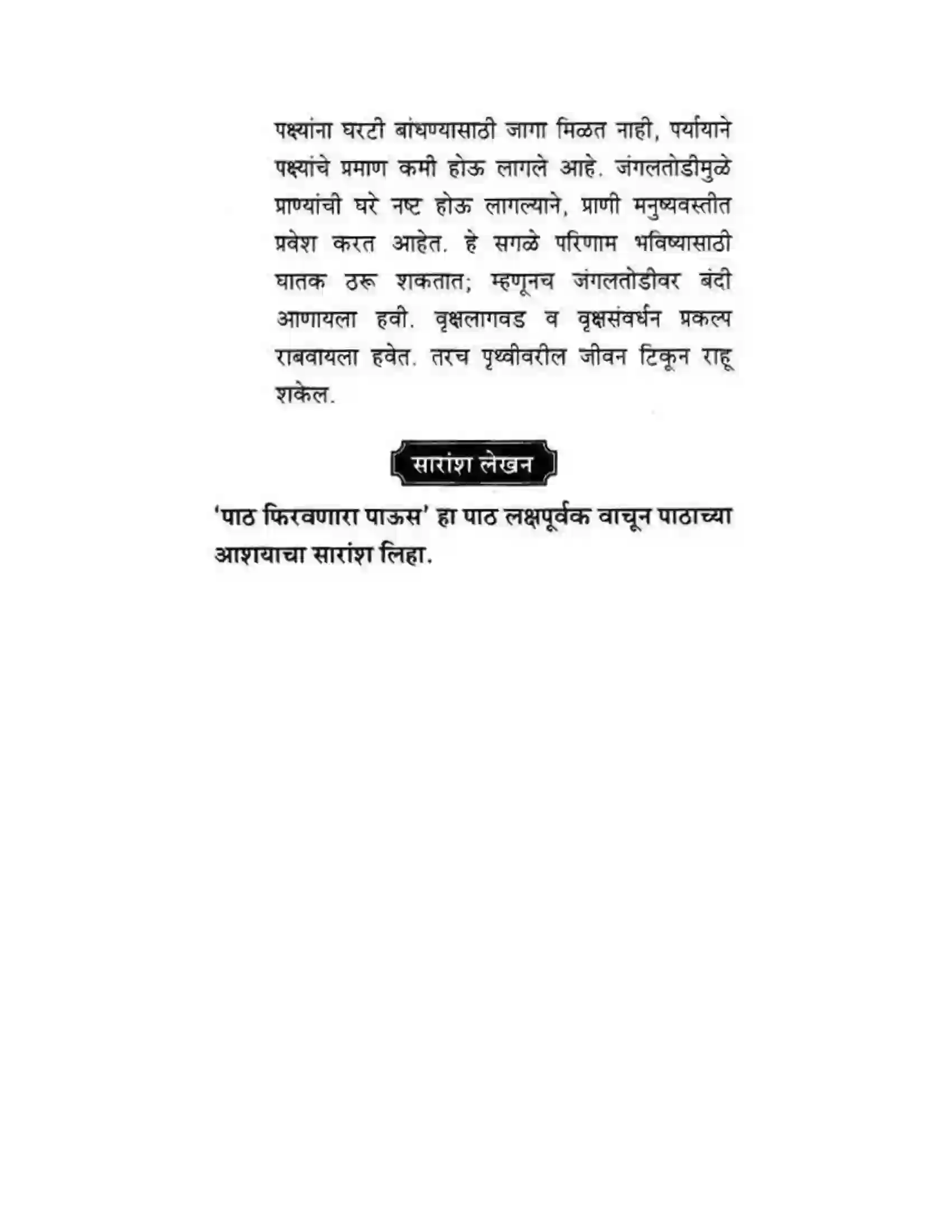 Maharashtra Board Class 10th कुमारभारती पाठ फिरवणारा पाऊस - गद्य -विभाग Solution 52