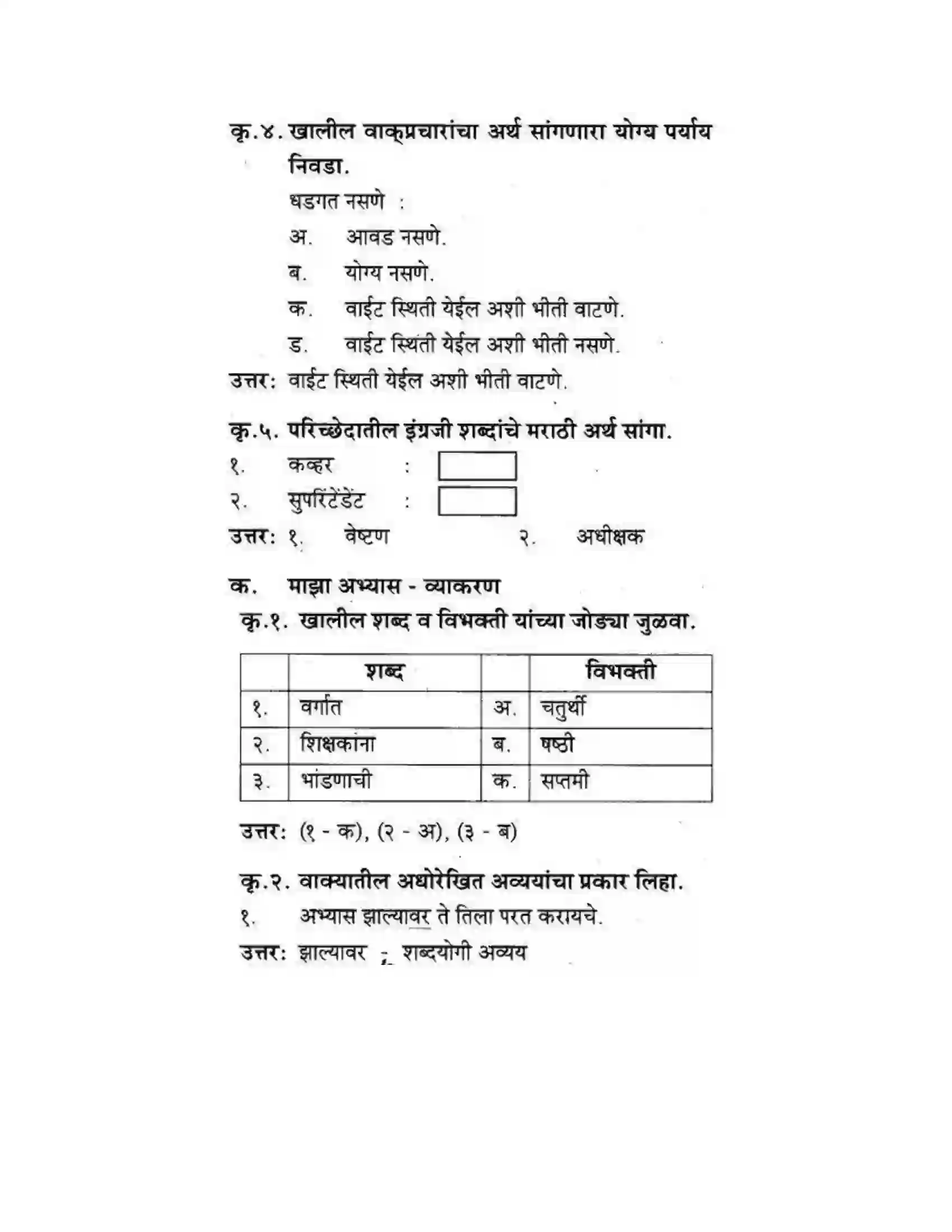 Maharashtra Board Class 10th कुमारभारती आत्मनिर्भर तेसाठीची वाटचाल - गद्य -विभाग Solution 36