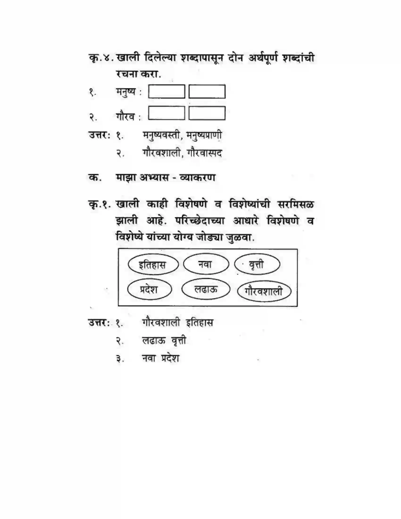 Maharashtra Board Class 10th कुमारभारती विषय गेले पठ्ठून - गद्य -विभाग Solution 20