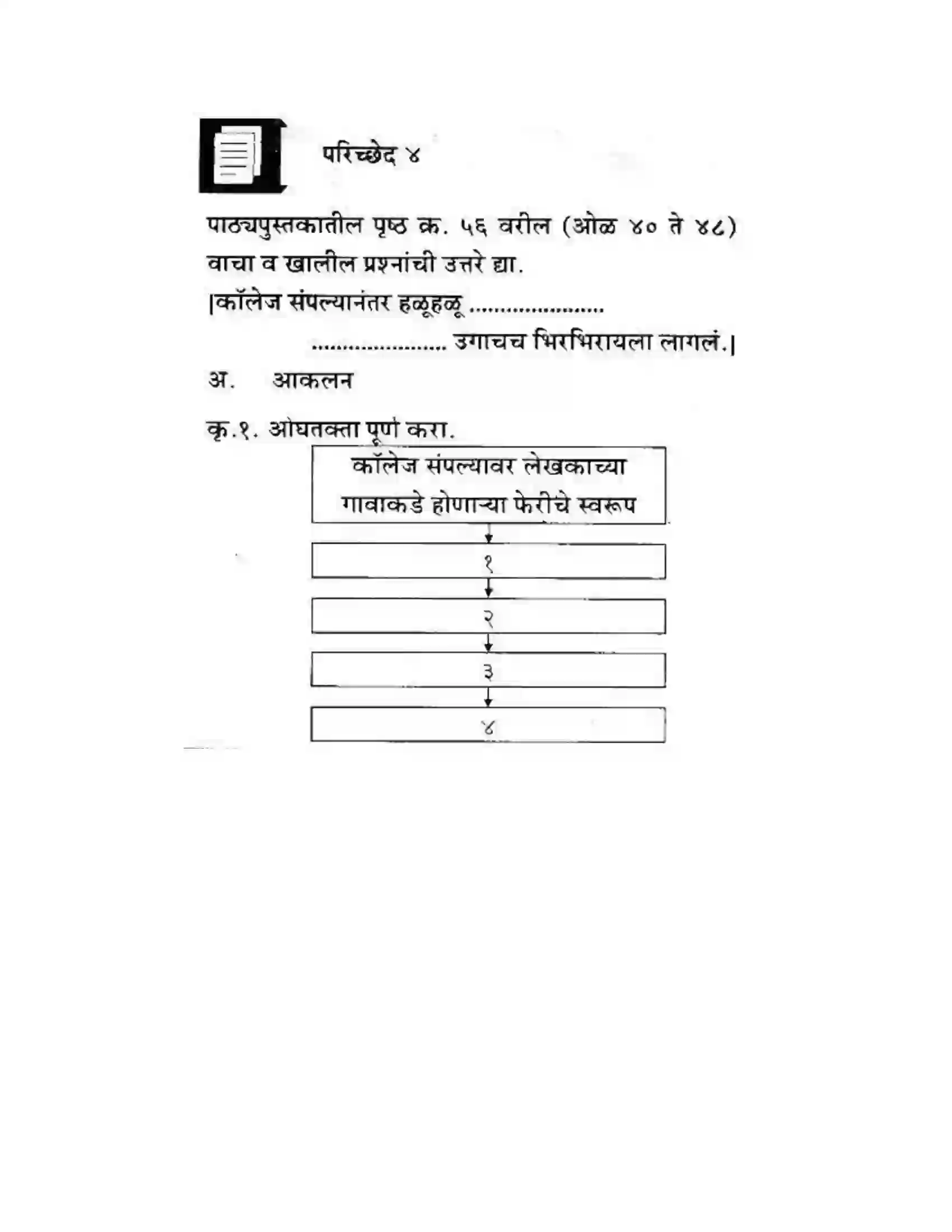 Maharashtra Board Class 10th कुमारभारती चिमण्या - गद्य -विभाग Solution 31