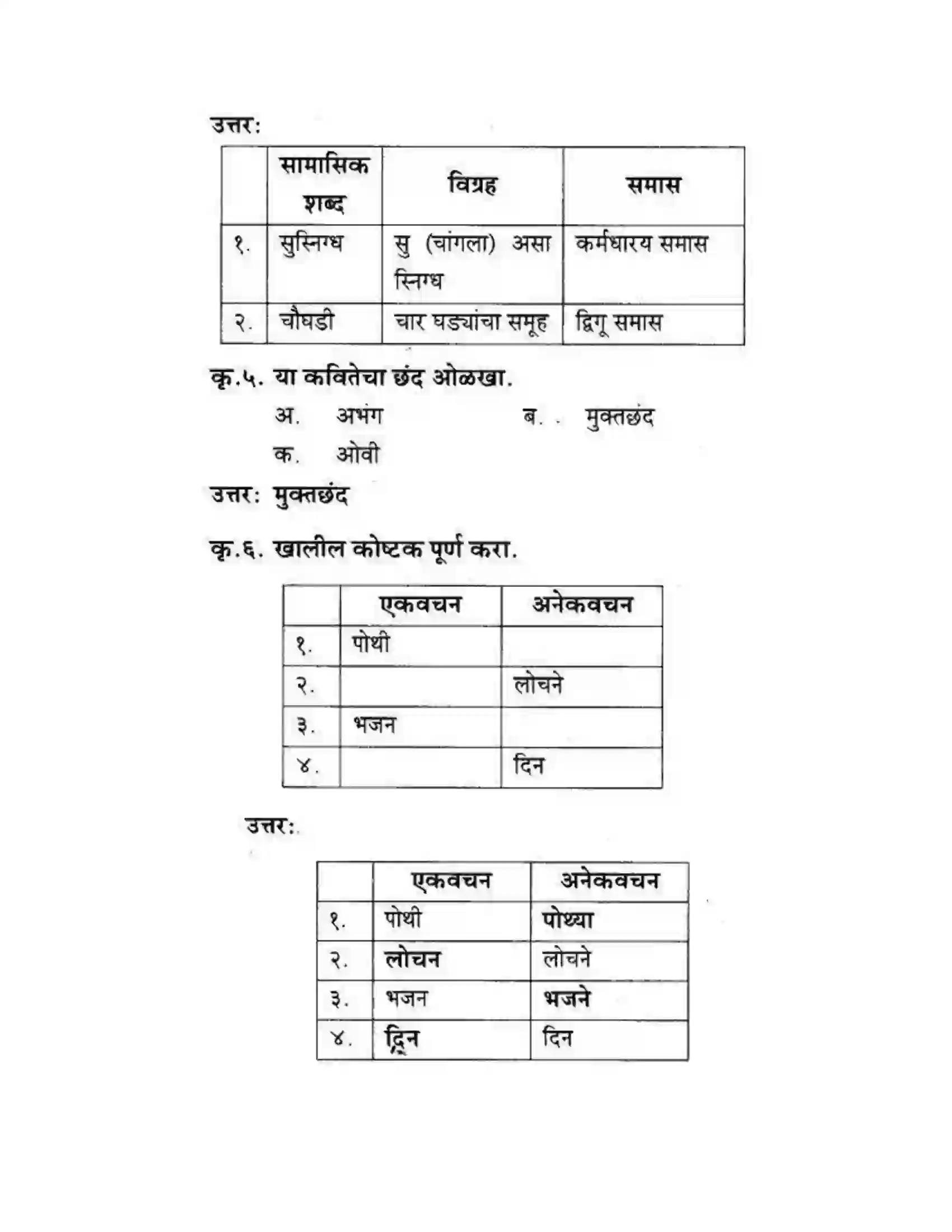 Maharashtra Board Class 10th कुमारभारती दूरस्थ मातेस - पद्य-विभाग Solution 12
