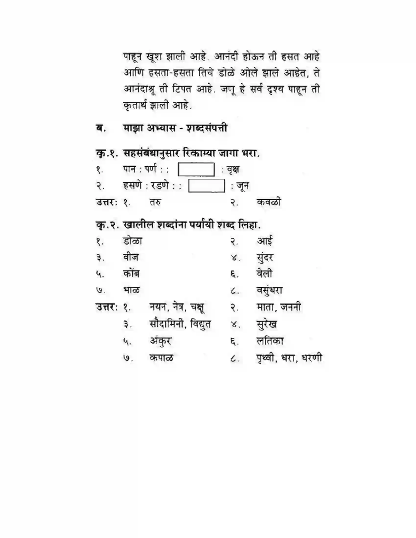 Maharashtra Board Class 10th कुमारभारती मल्हाराची धून - पद्य-विभाग Solution 6