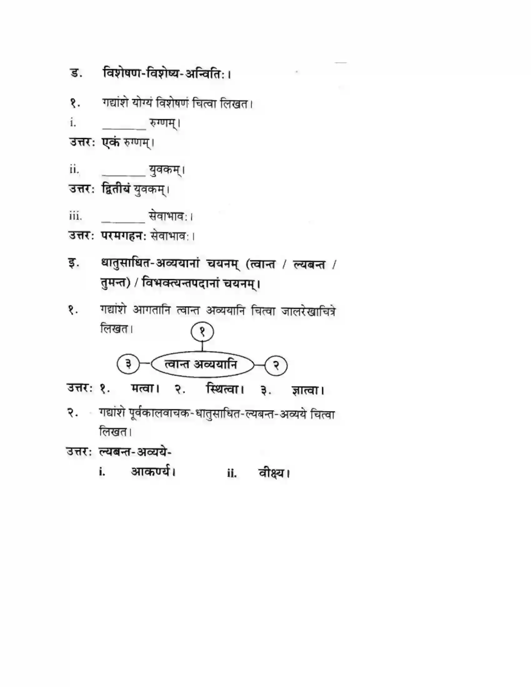 Maharashtra Board Class 10th मकरन्द (Sanskrit) शिष्योत्तम। - गद्यम अवबोधनम Solution 20