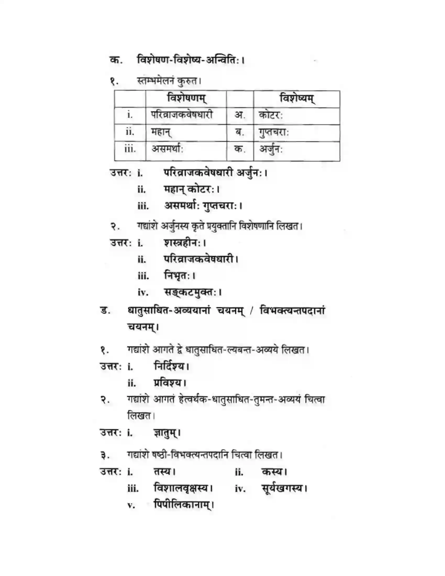 Maharashtra Board Class 10th मकरन्द (Sanskrit) अर्जुनस्य गर्वहरणम। - गद्यम अवबोधनम Solution 18