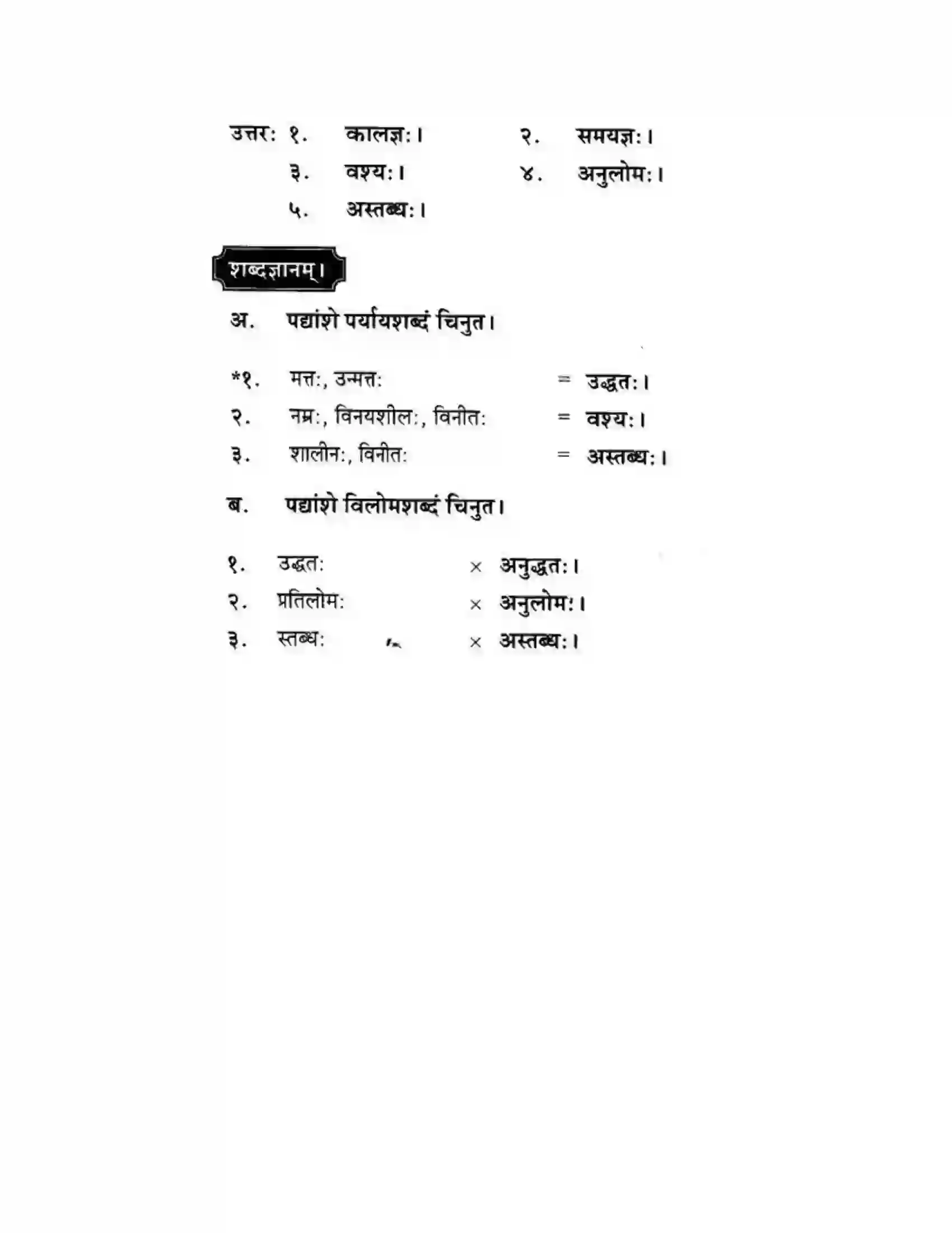 Maharashtra Board Class 10th मकरन्द (Sanskrit) नदीसमुद्रसंवाद। - पद्यम अवबोधनम Solution 7