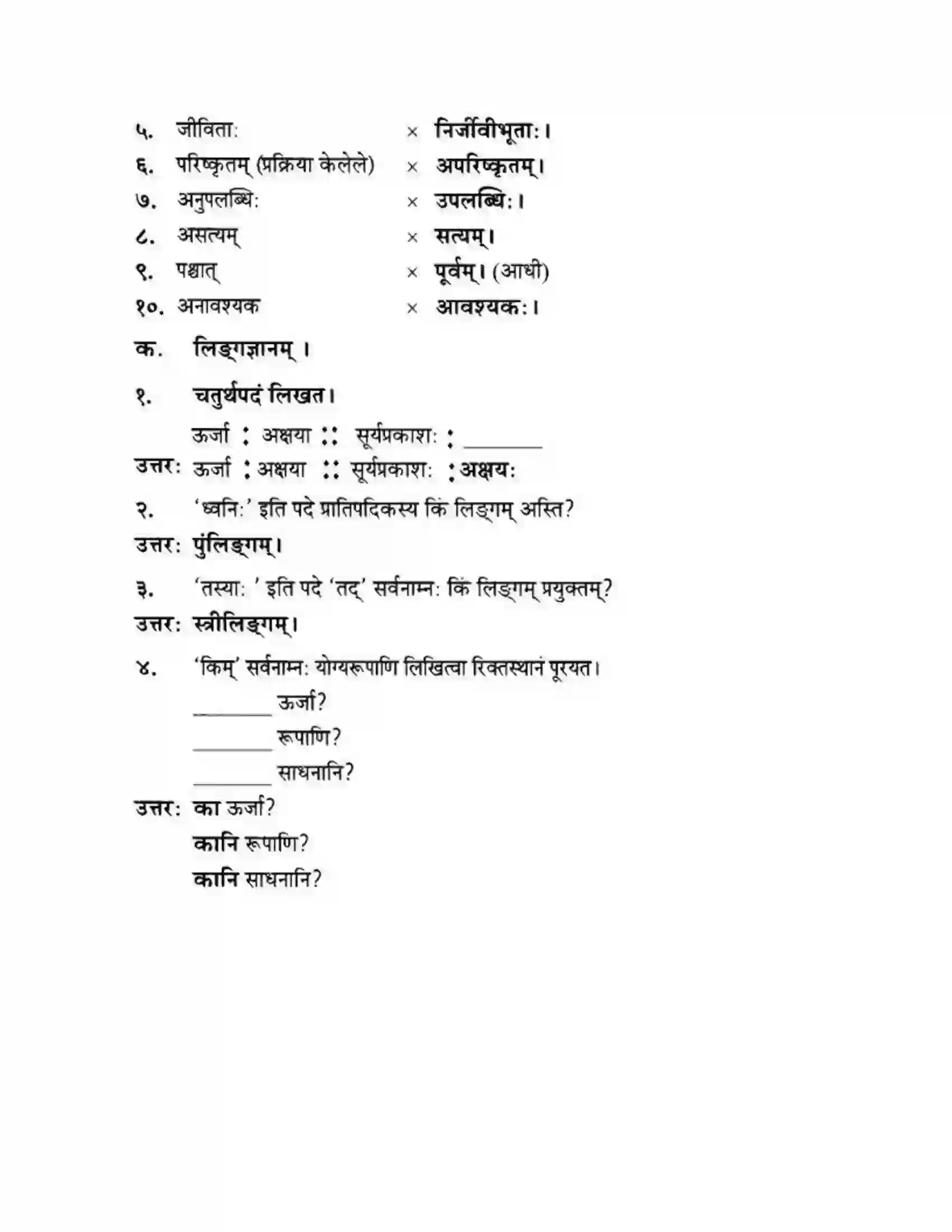 Maharashtra Board Class 10th मन्दाकिनी (Sanskrit) ऊर्जासञ्चय एव धनसञ्चय। - गद्यम अवबोधनम Solution 9