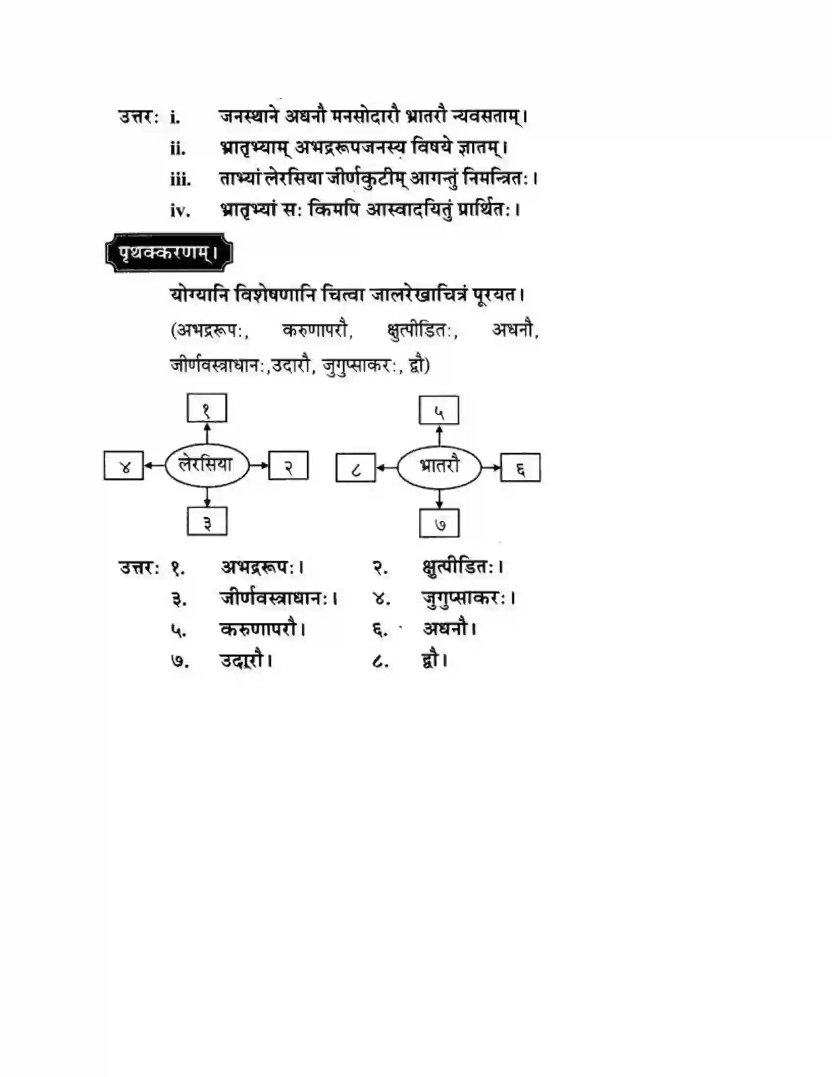 Maharashtra Board Class 10th मन्दाकिनी (Sanskrit) आत्मिकी सम्पद। - गद्यम अवबोधनम Solution 14
