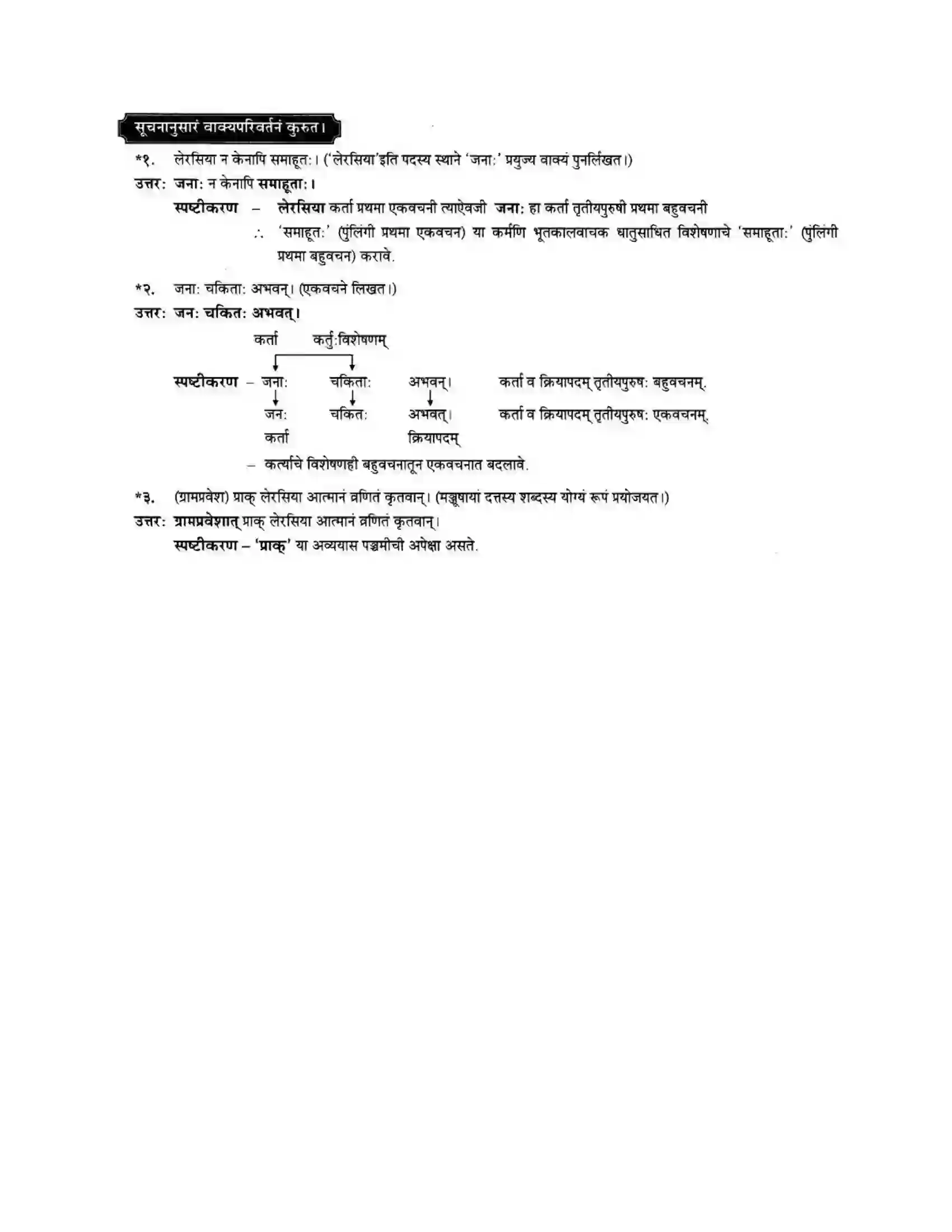 Maharashtra Board Class 10th मन्दाकिनी (Sanskrit) आत्मिकी सम्पद। - गद्यम अवबोधनम Solution 34