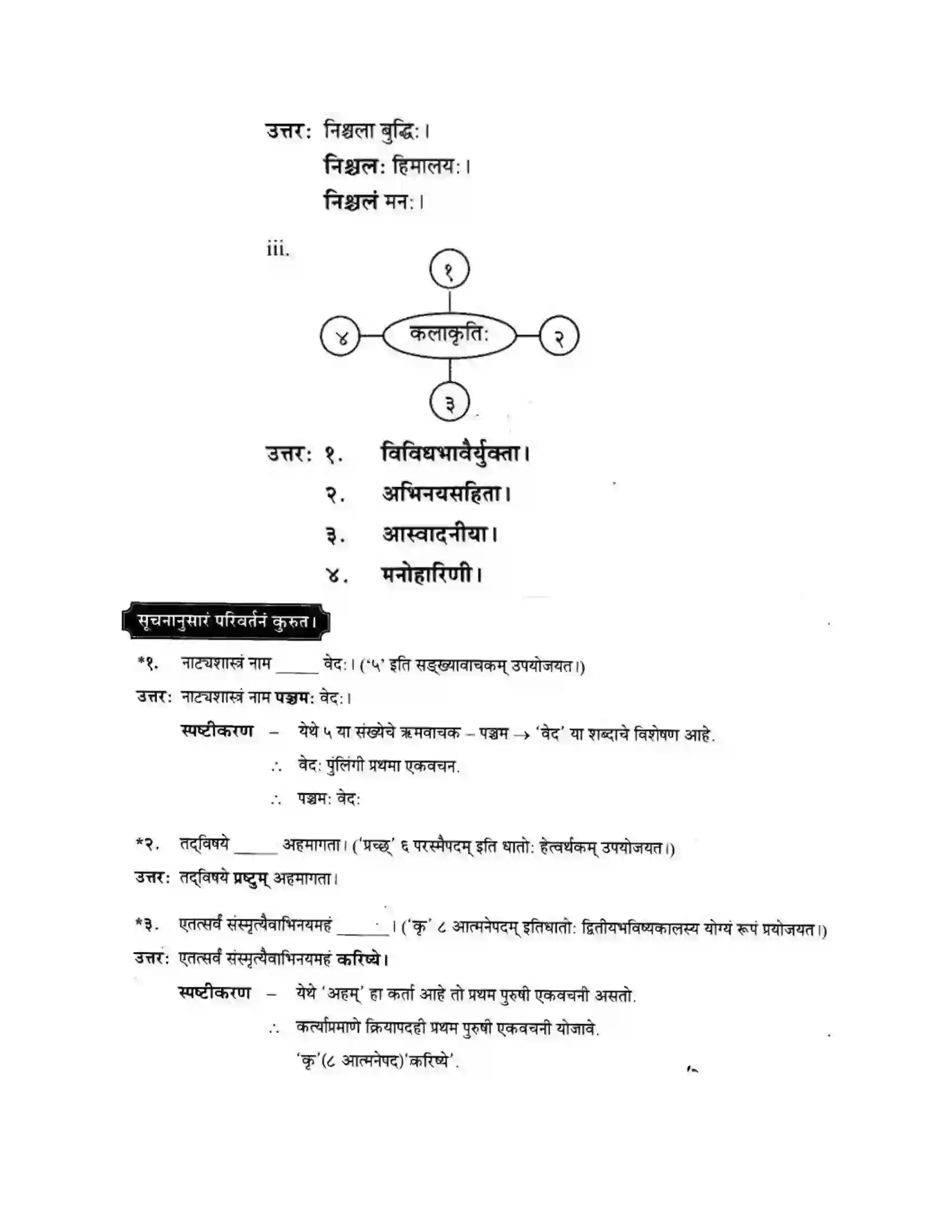 Maharashtra Board Class 10th मन्दाकिनी (Sanskrit) रसास्वादनम। - गद्यम अवबोधनम Solution 18