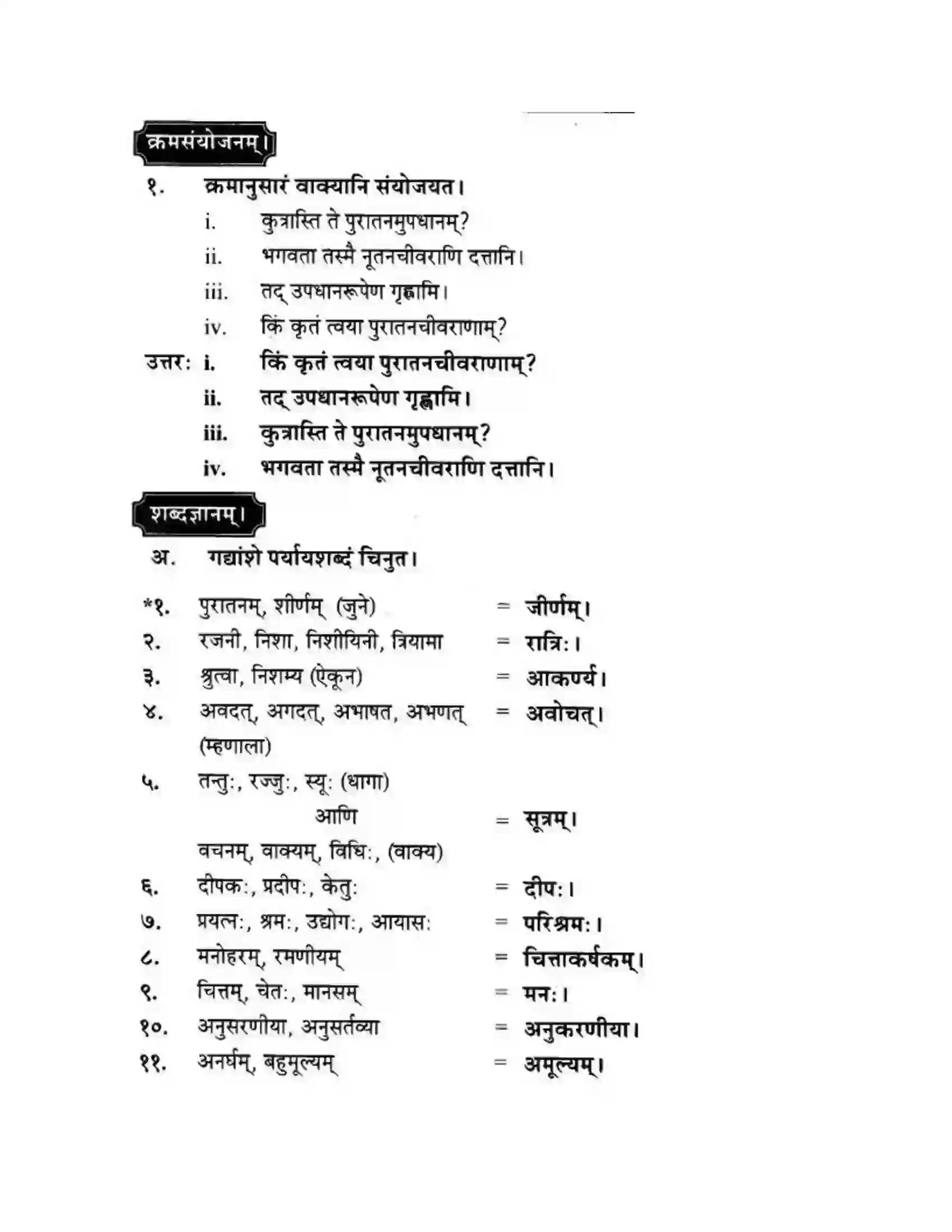 Maharashtra Board Class 10th मन्दाकिनी (Sanskrit) अमूल्य विद्यते सर्वम। - गद्यम अवबोधनम Solution 17