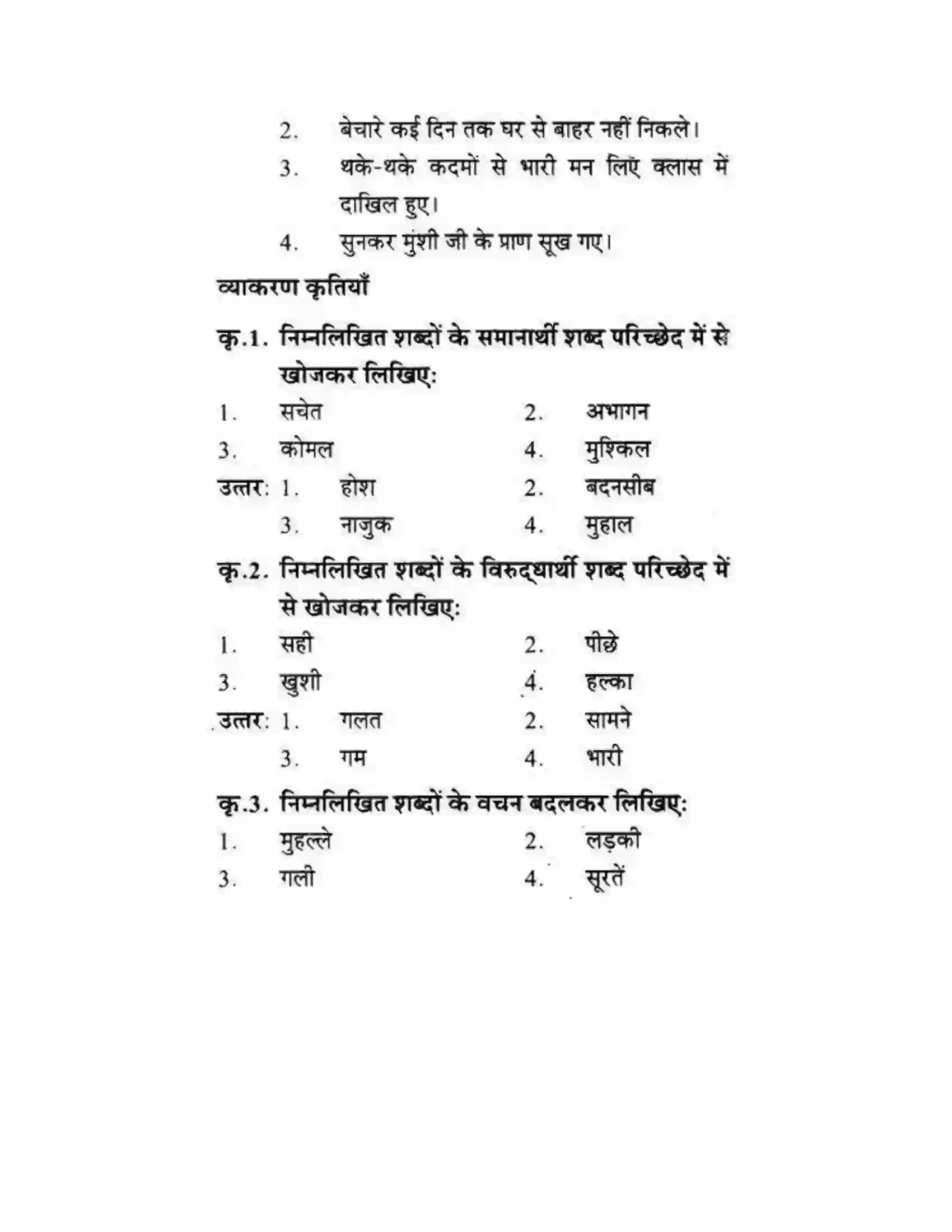 Maharashtra Board Class 10th लोकवाणी मुहावरे और मुंशी जी की सनक - गद्य विभाग Solution 23